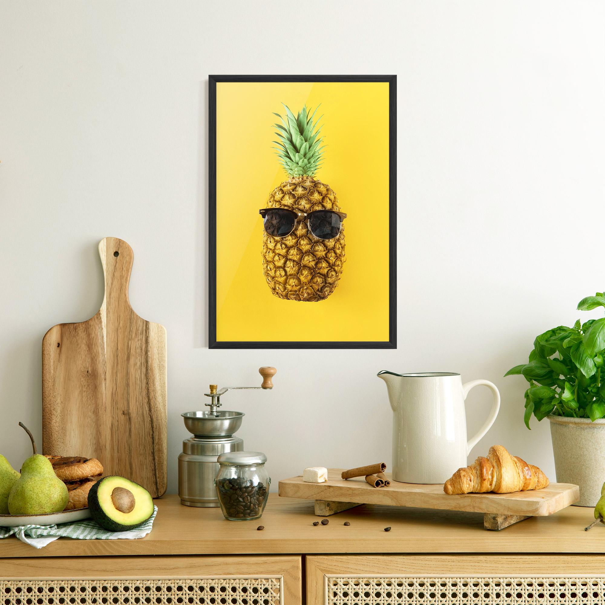 Gerahmte Poster Fresh Pineapple mockup 8