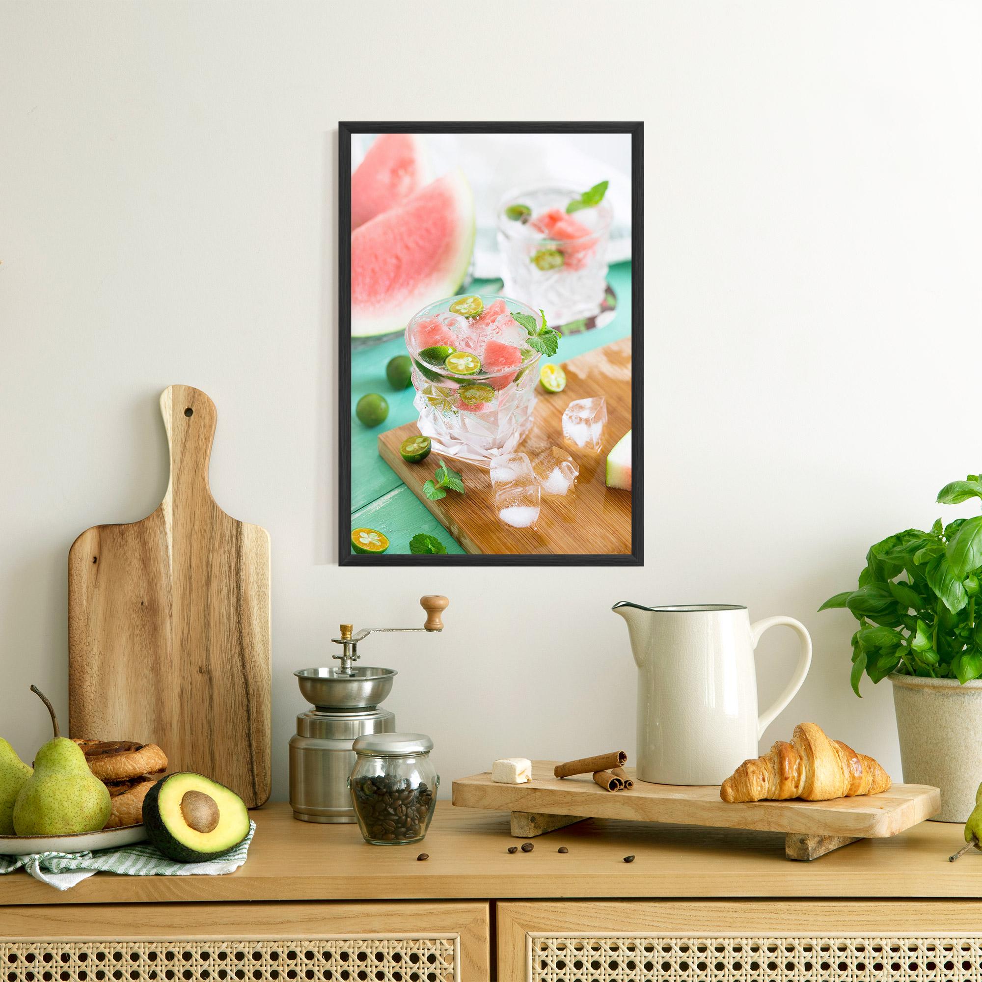 Gerahmte Poster Summer Drink mockup 8