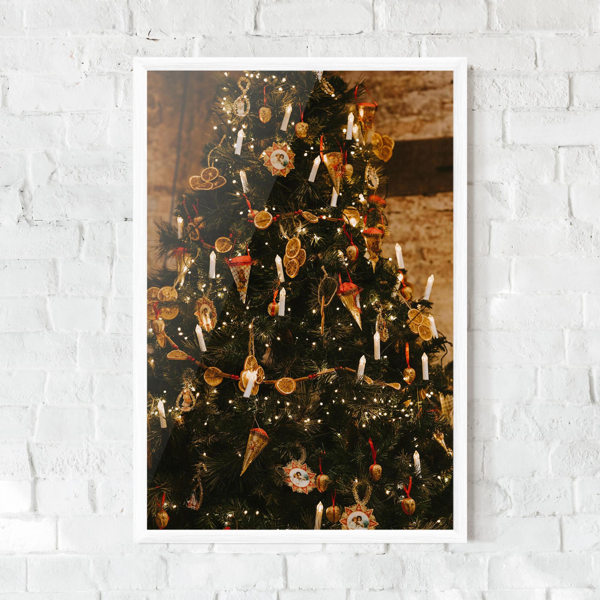 Gerahmte Poster Orange Christmas Decor mockup 0