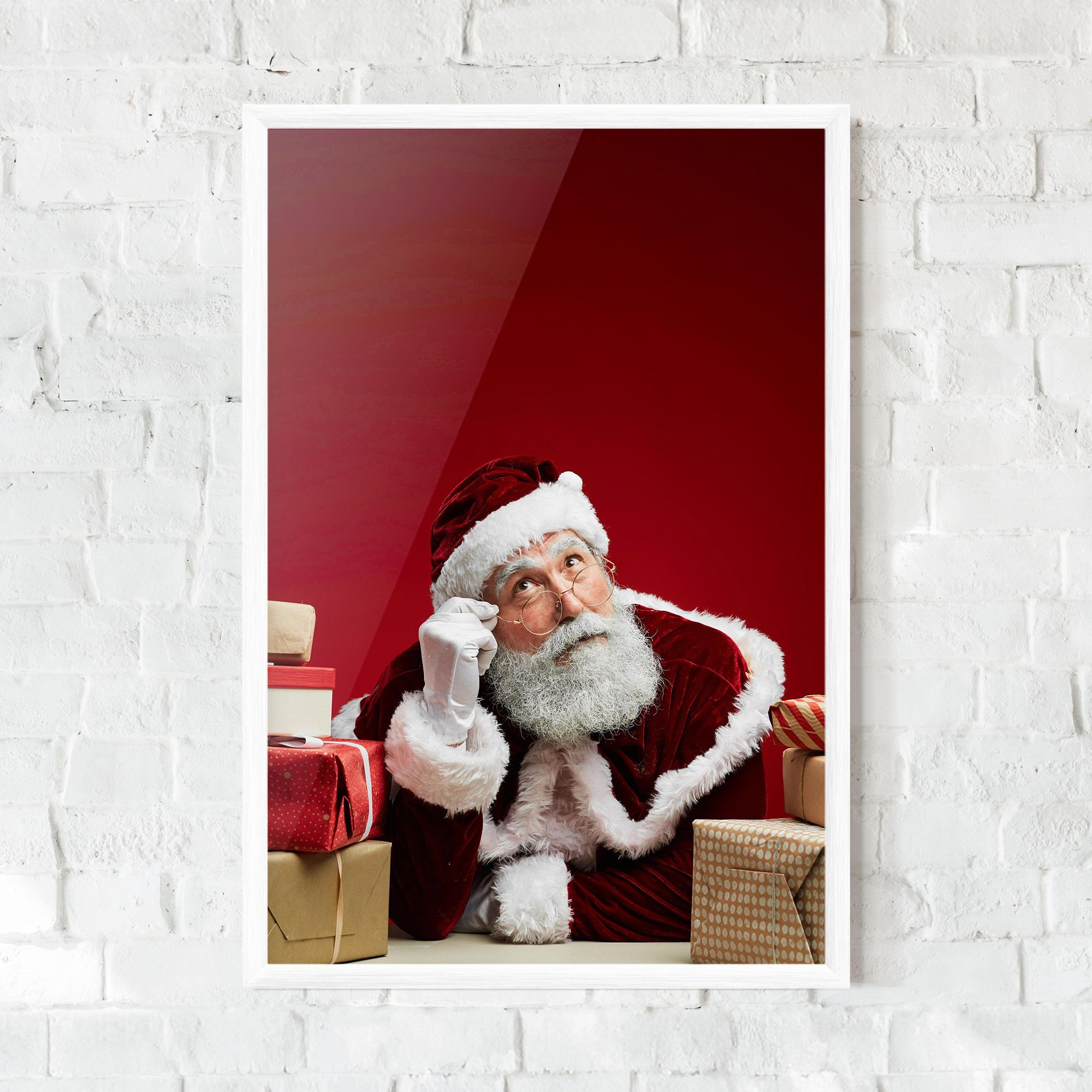 Pensive Santa mockup 0