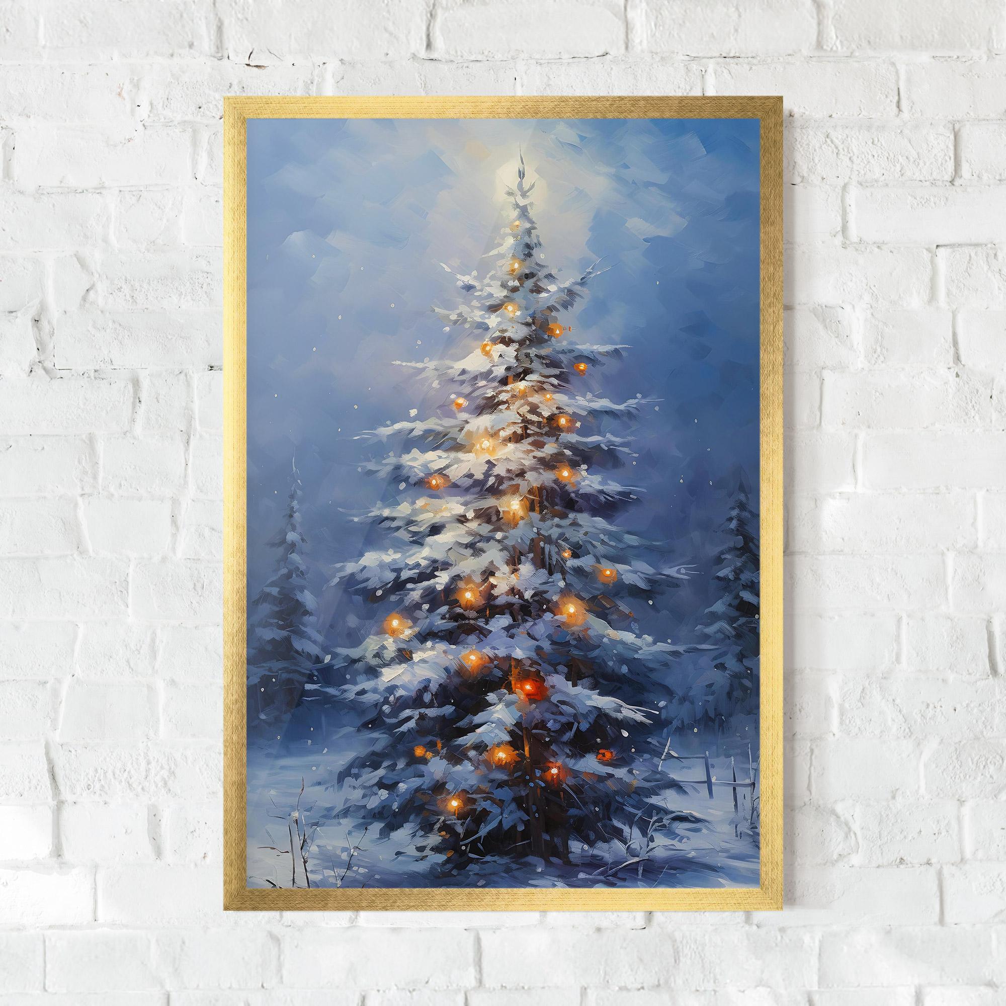 Gerahmte Poster Tall Slender Tree mockup 0