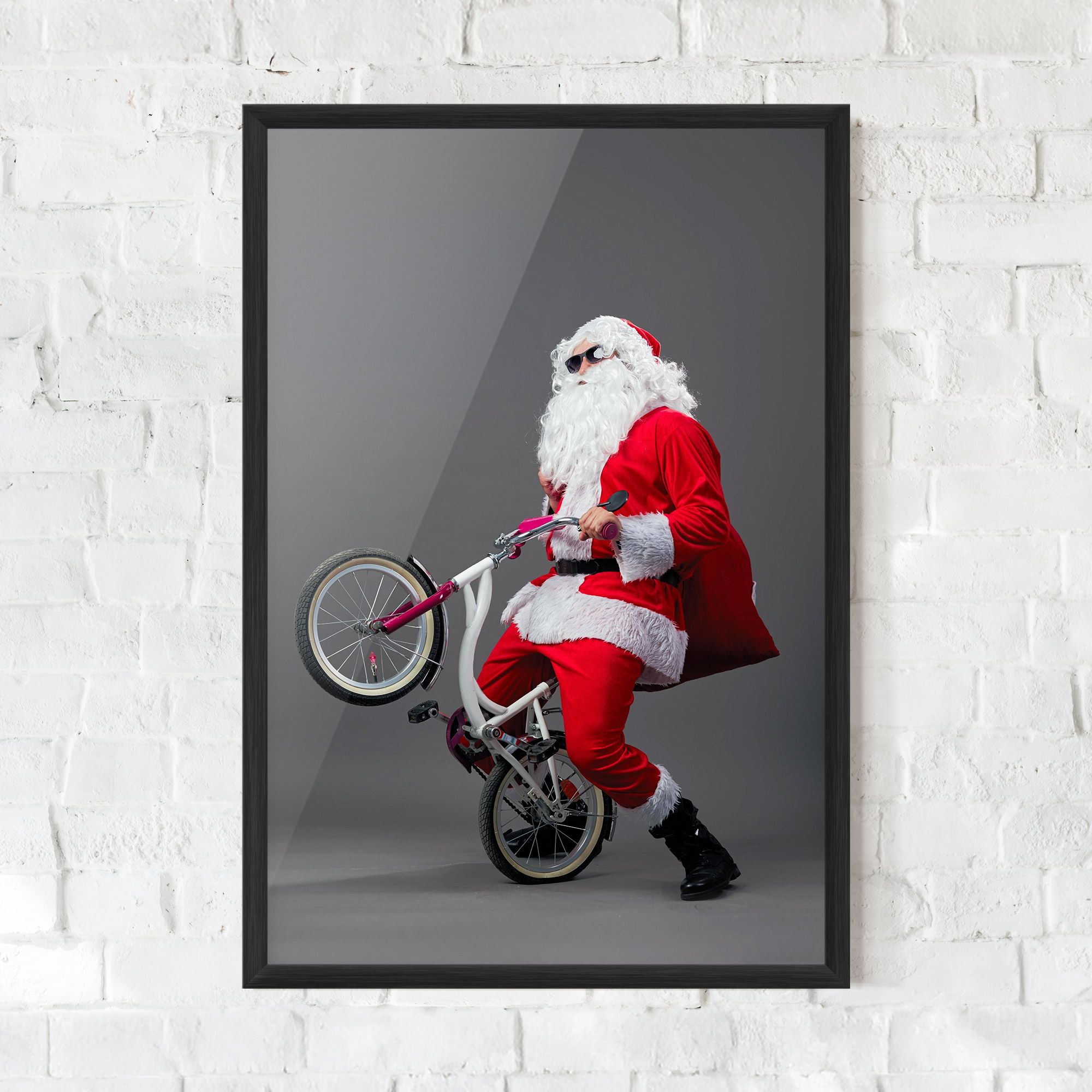 Santa Rides Bicycle mockup 0