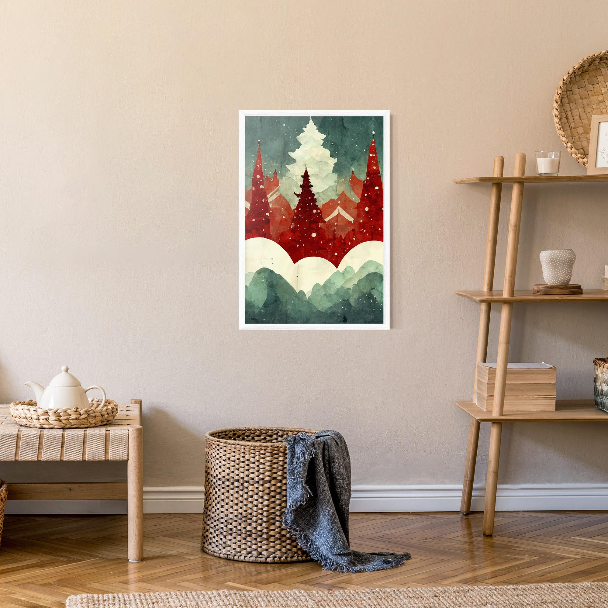 Gerahmte Poster Christmas Landscape mockup 9