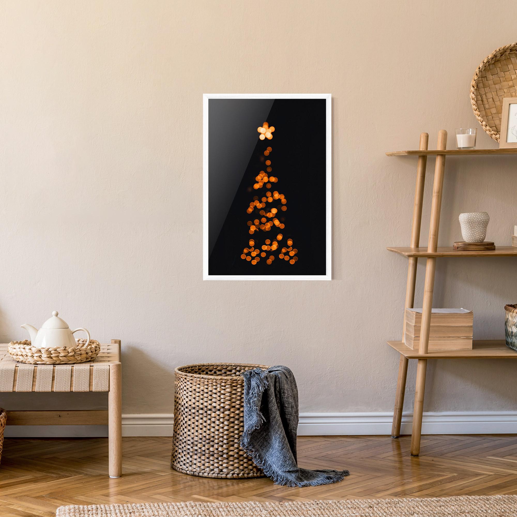 Gerahmte Poster Christmas Lights mockup 9