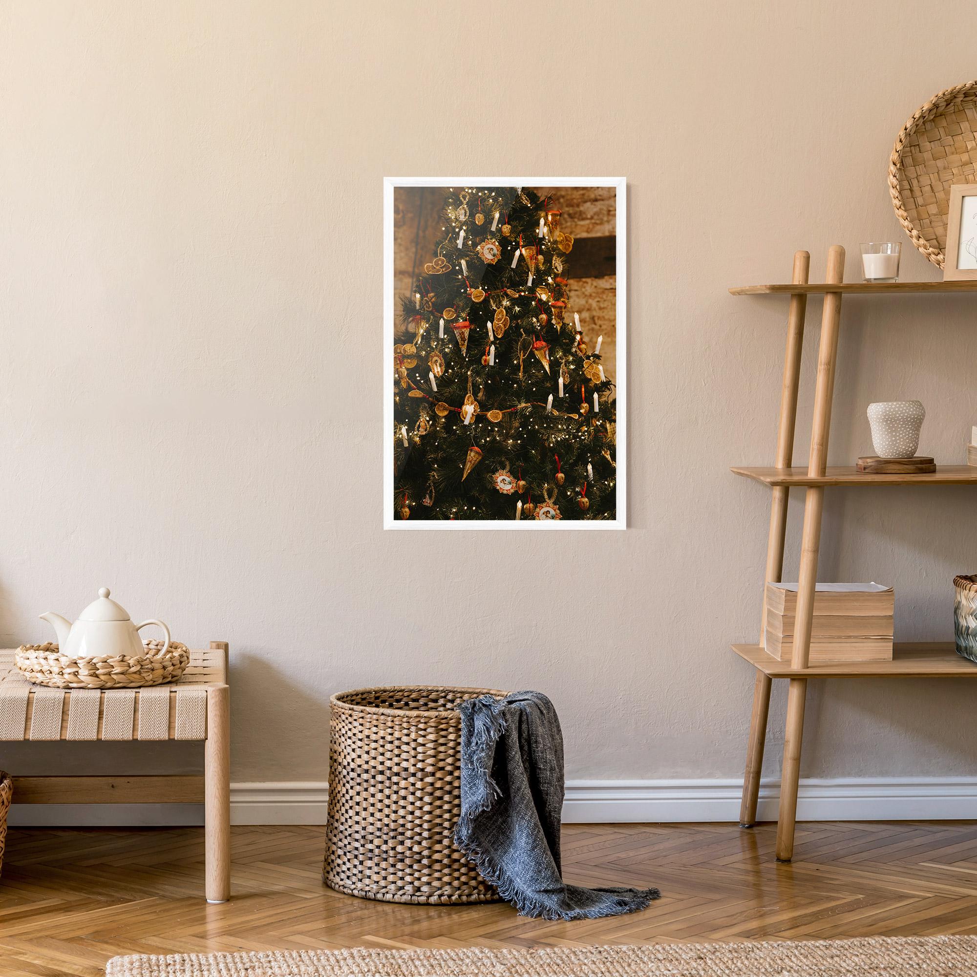 Gerahmte Poster Orange Christmas Decor mockup 9