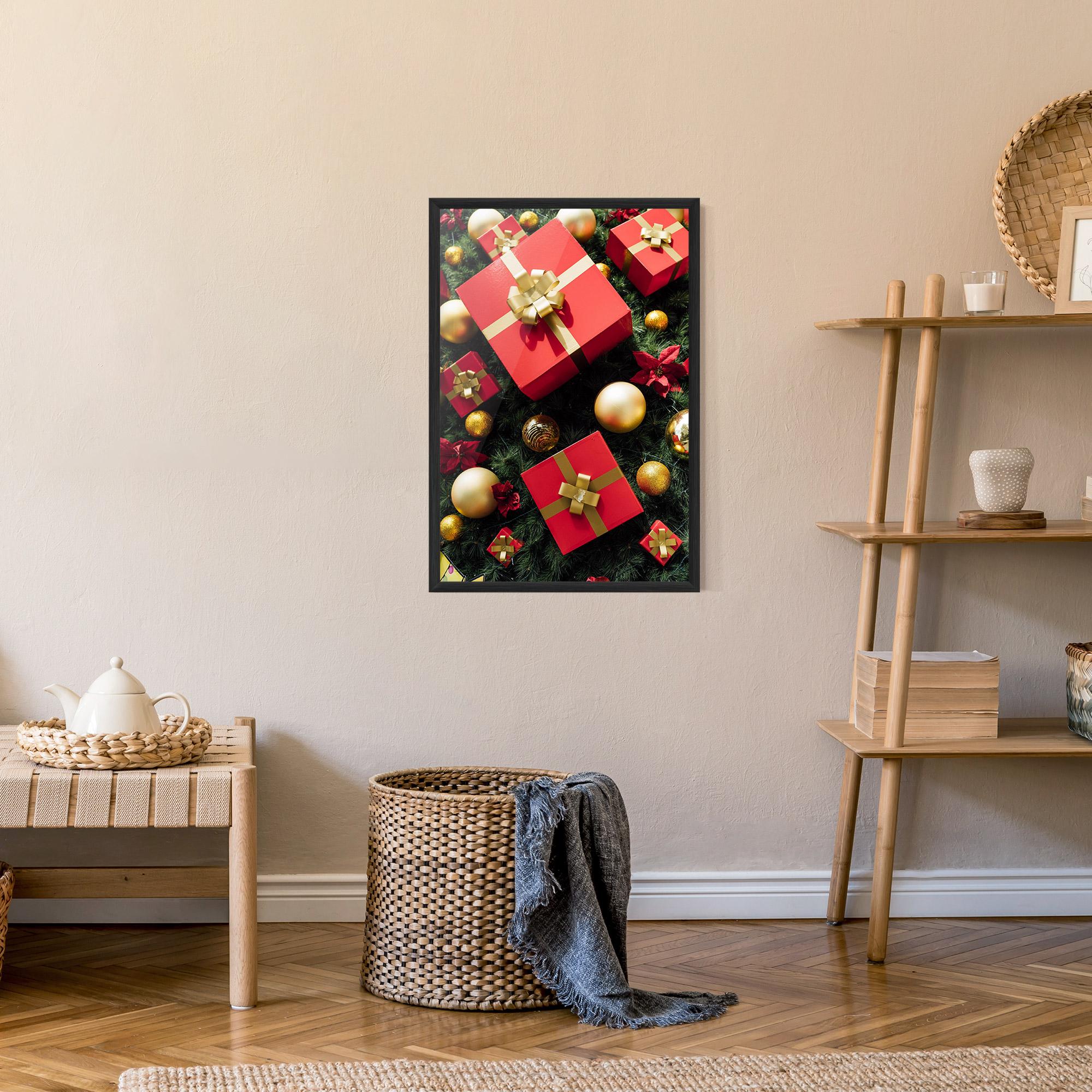 Gerahmte Poster Pretty Red Gifts mockup 9