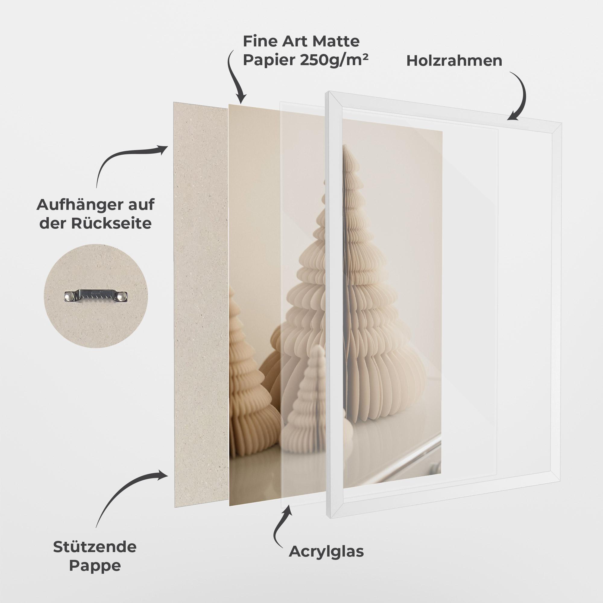 Gerahmte Poster Paper Tree mockup 1