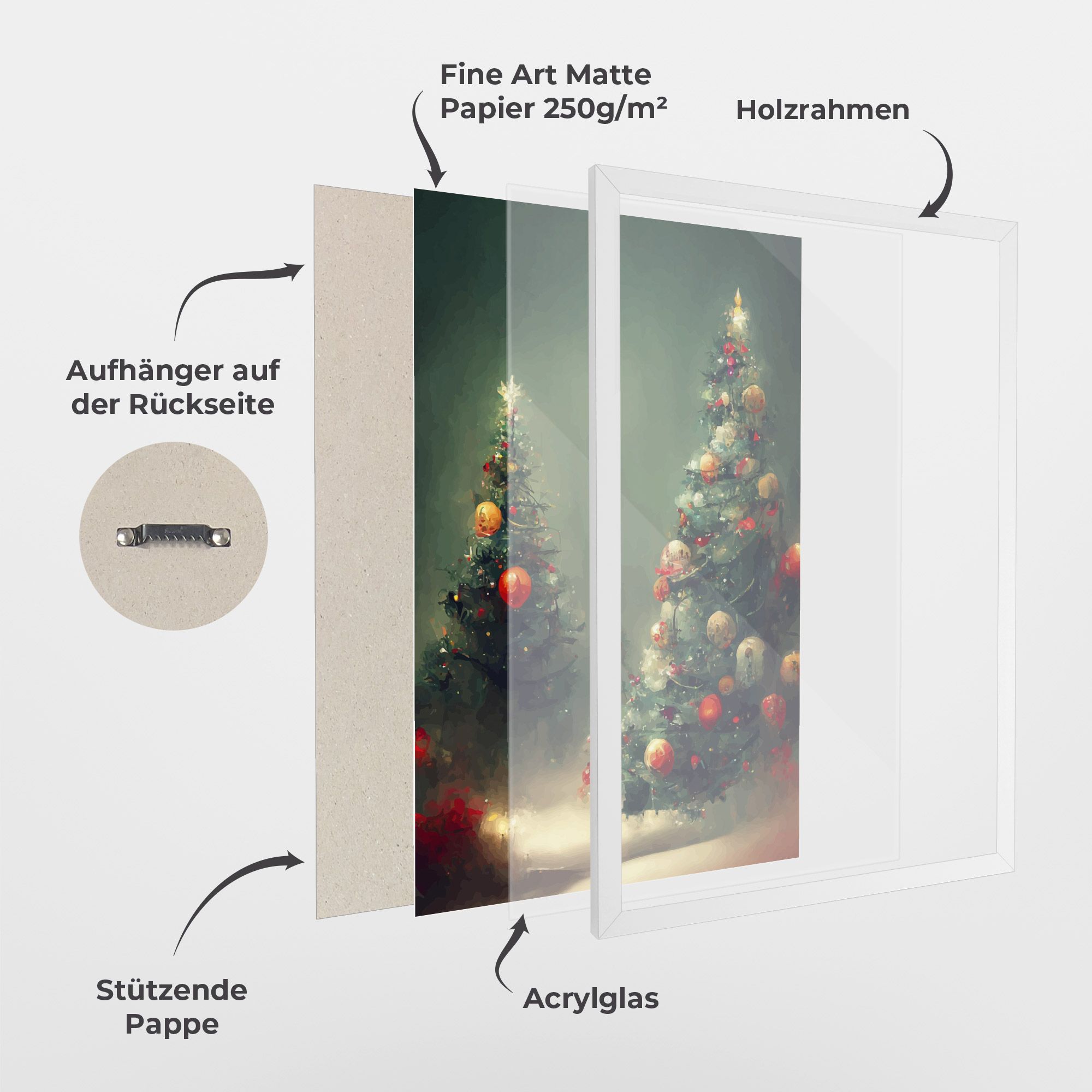 Snow Trees With Lights mockup 1
