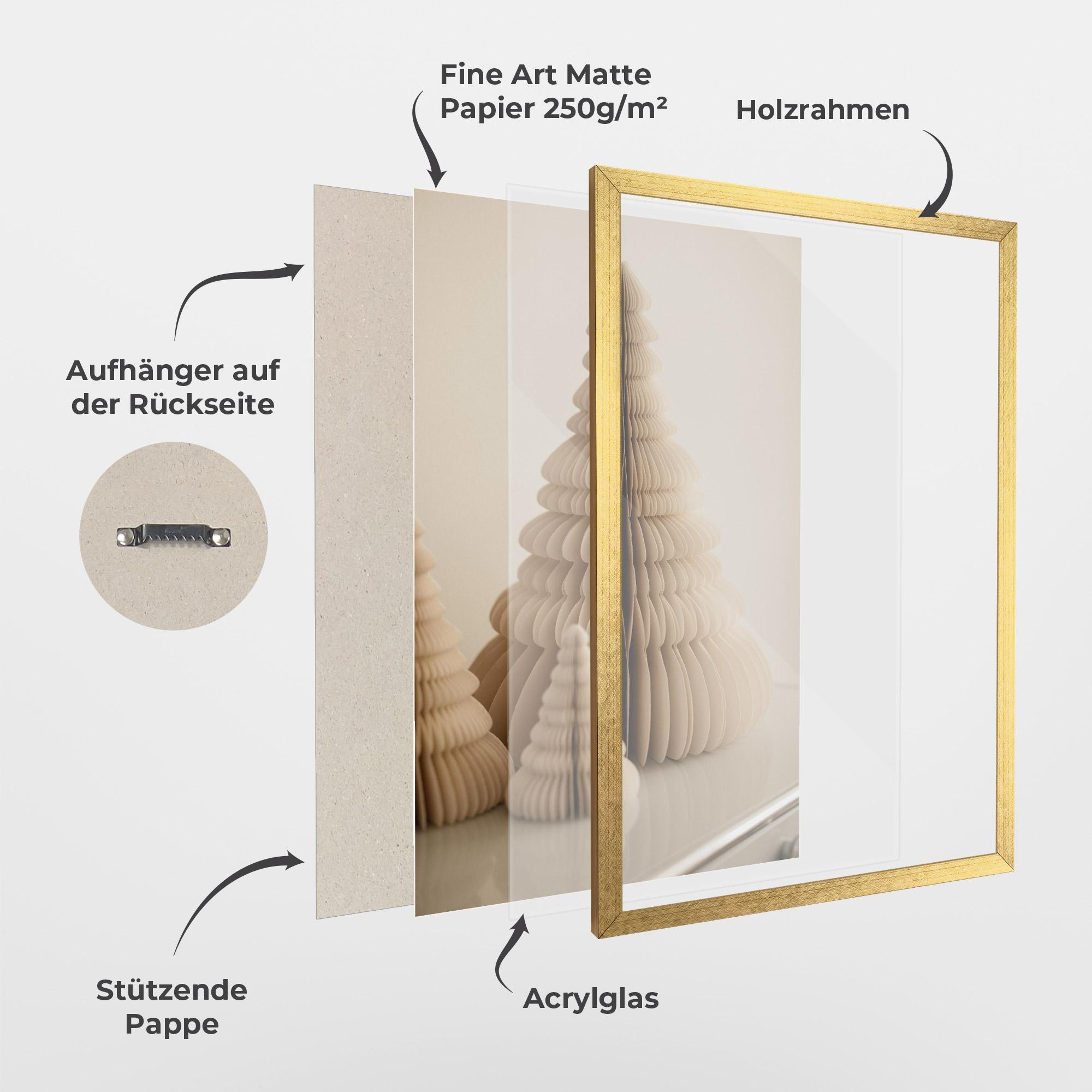 Gerahmte Poster Paper Tree mockup 1