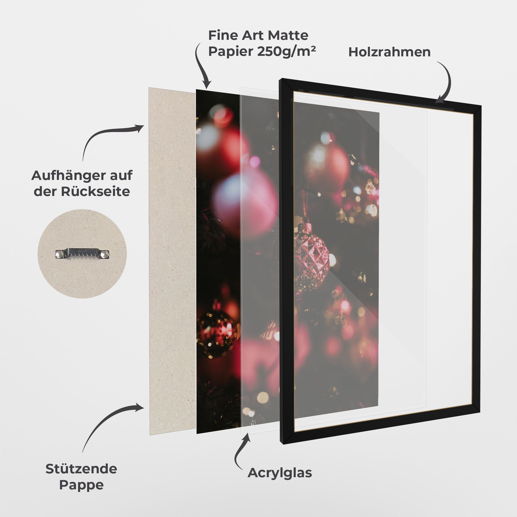 Dark Pink Christmas Balls mockup 1