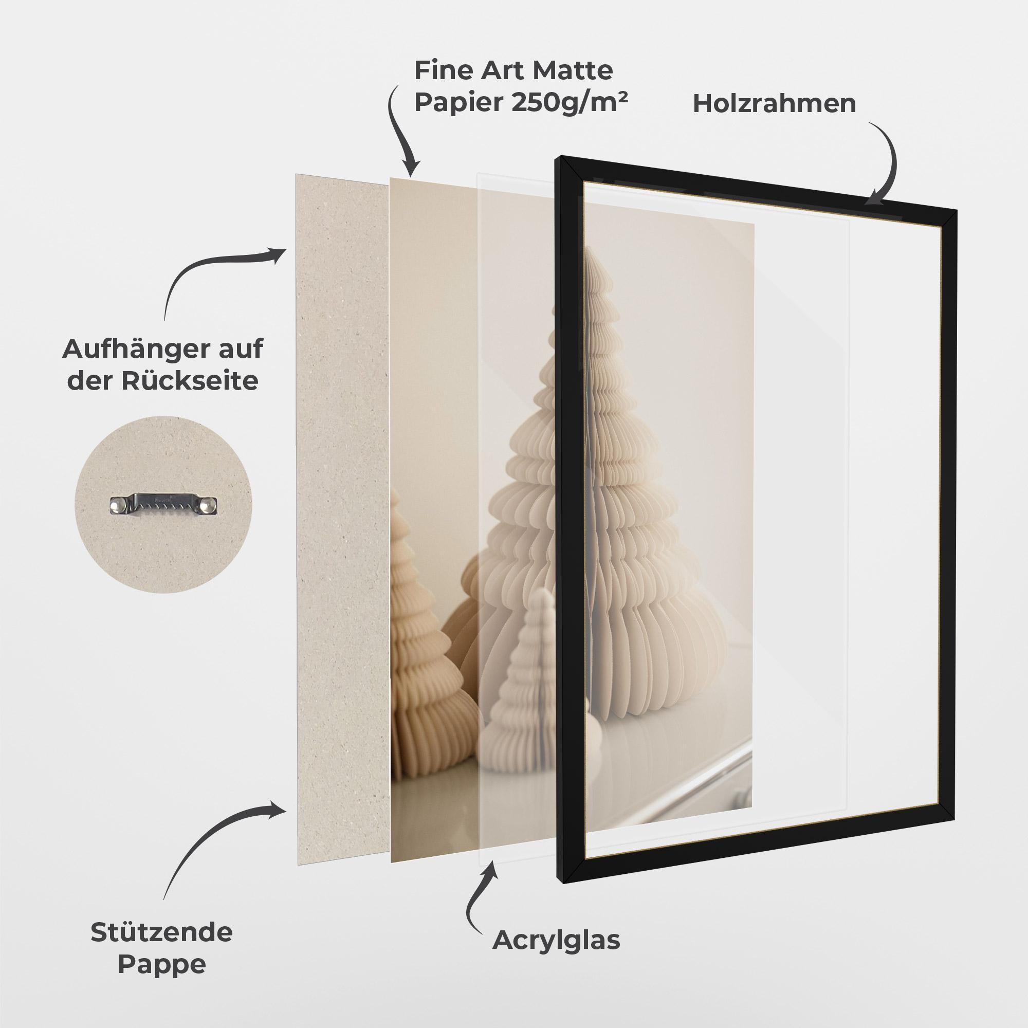 Gerahmte Poster Paper Tree mockup 1