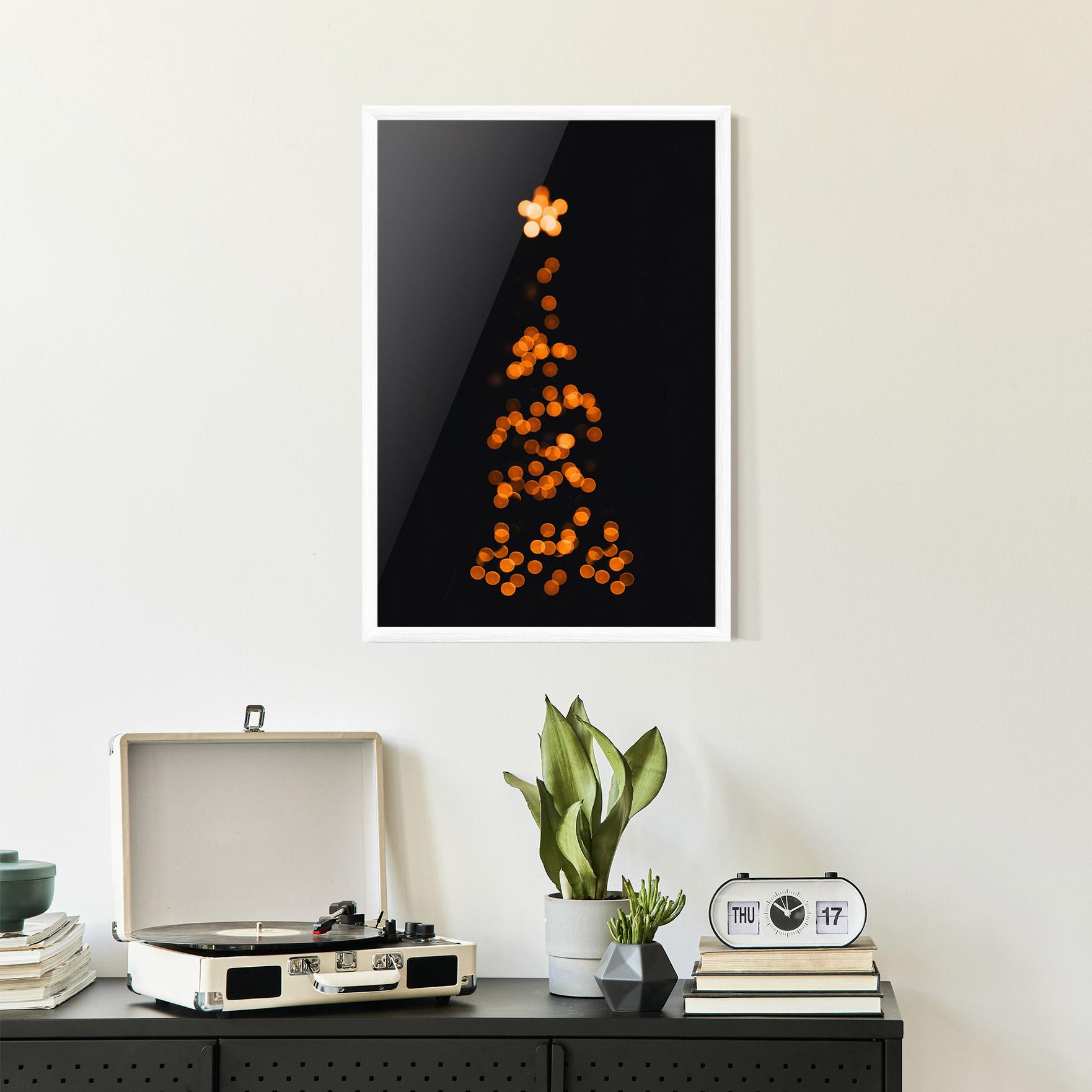 Gerahmte Poster Christmas Lights mockup 2
