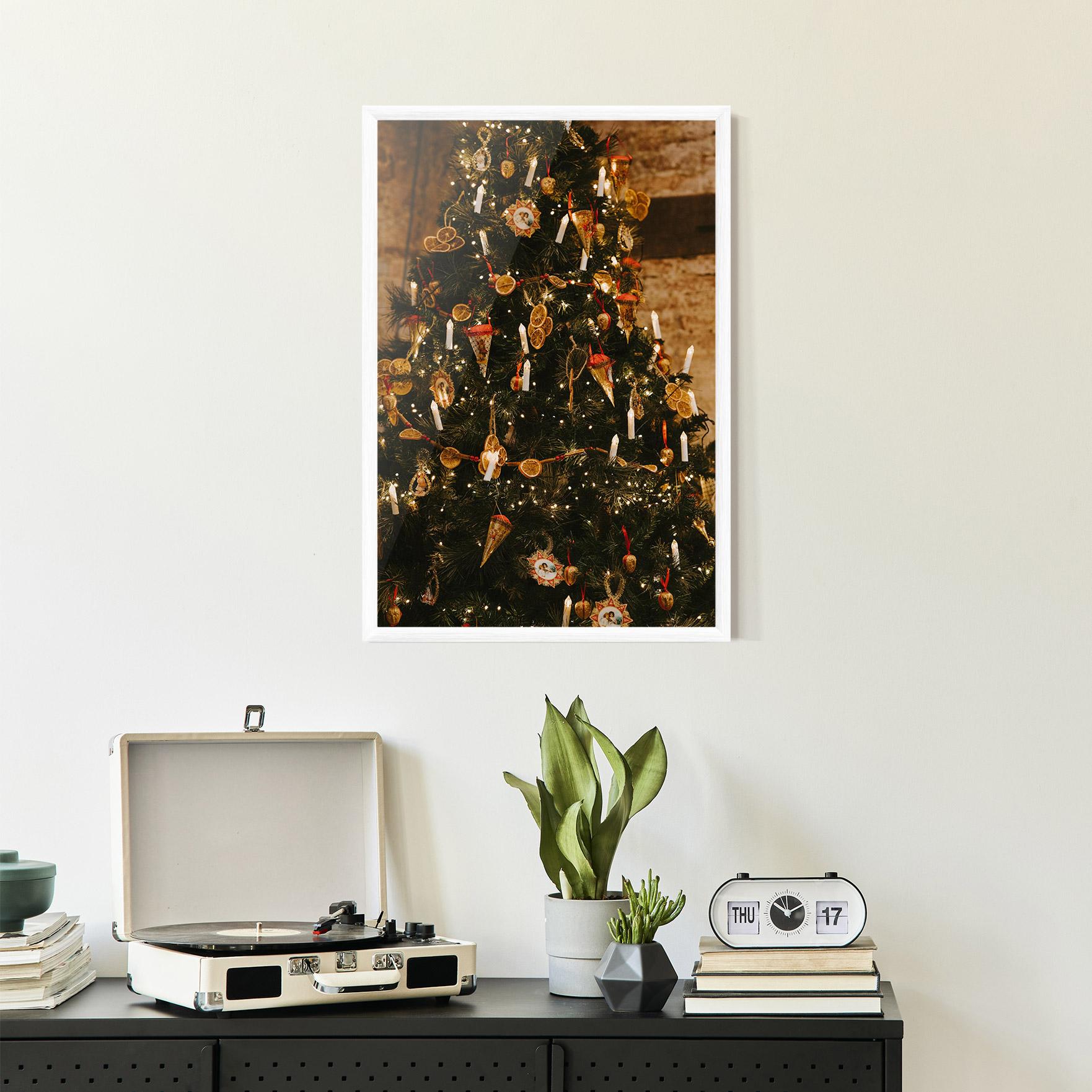Gerahmte Poster Orange Christmas Decor mockup 2