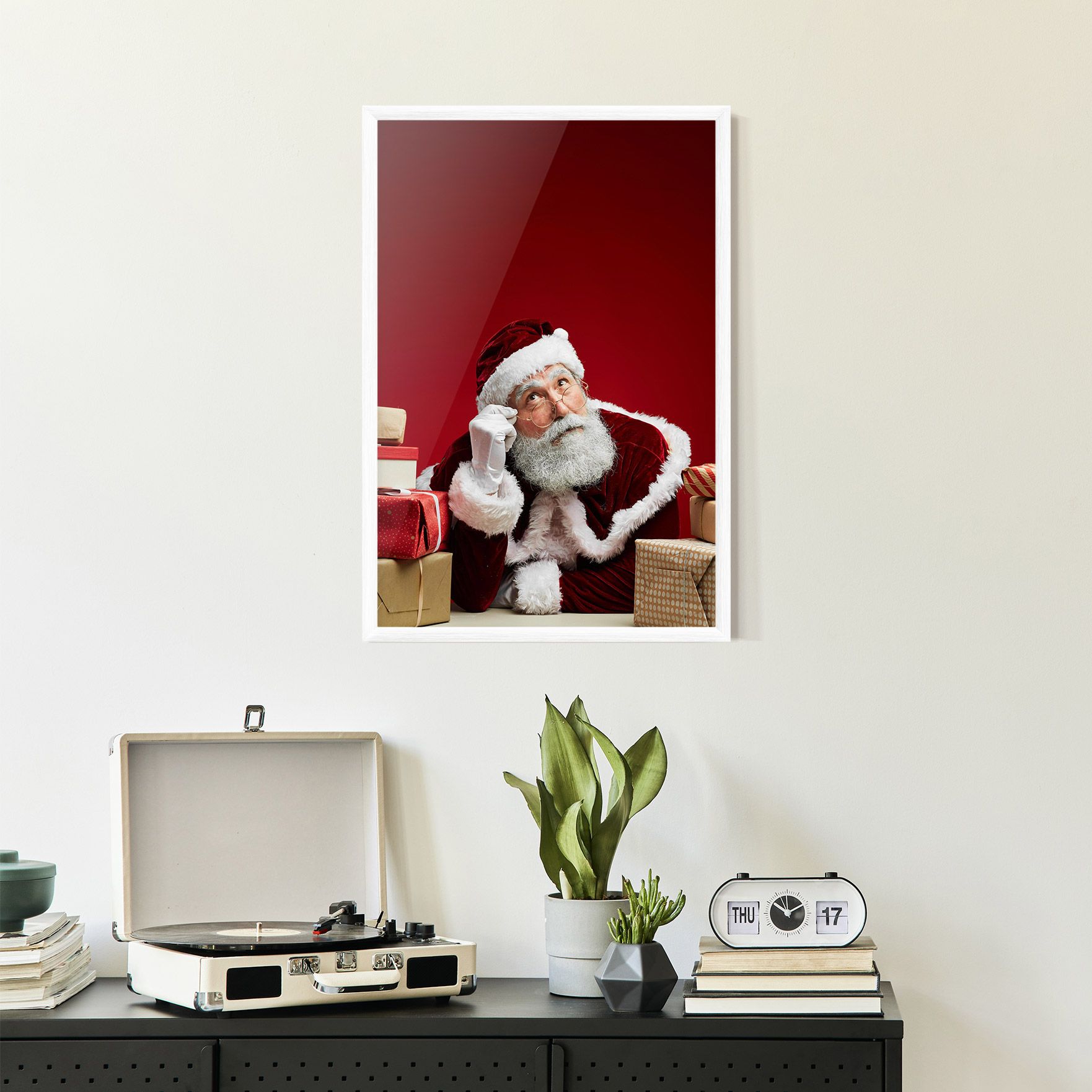 Pensive Santa mockup 2