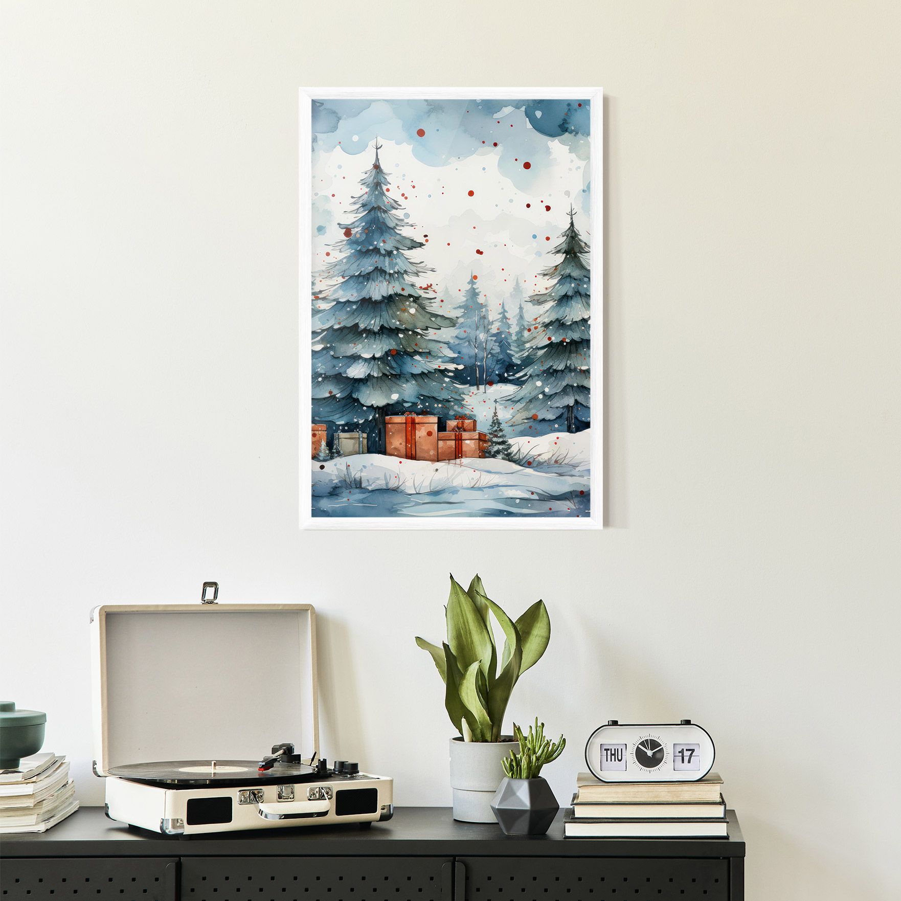 Watercolor Christmas mockup 2