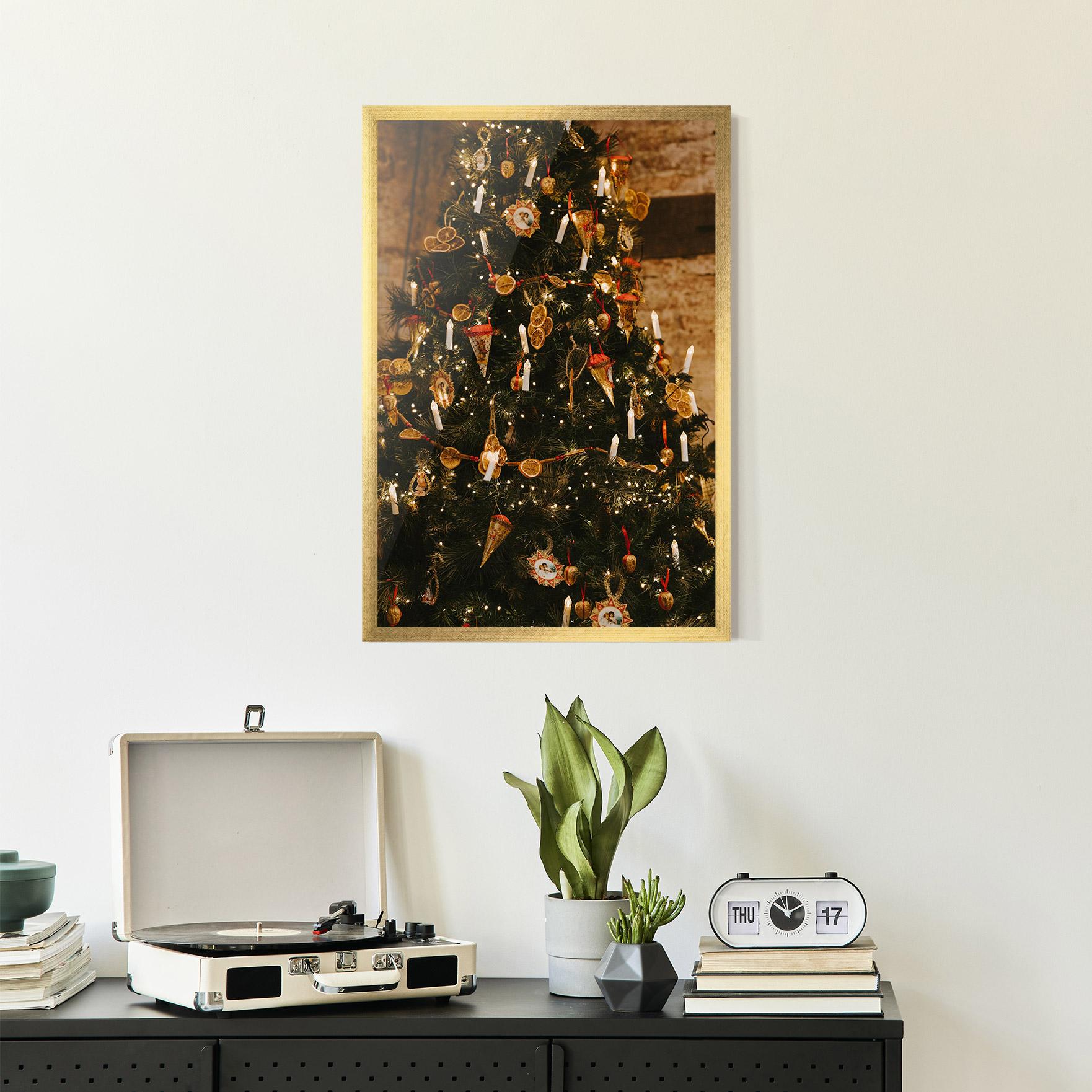 Gerahmte Poster Orange Christmas Decor mockup 2
