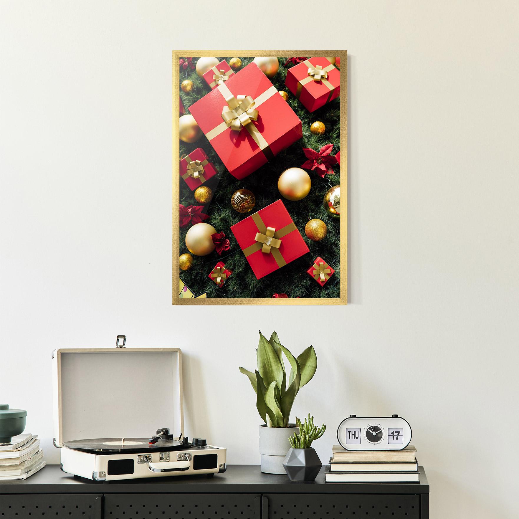Gerahmte Poster Pretty Red Gifts mockup 2