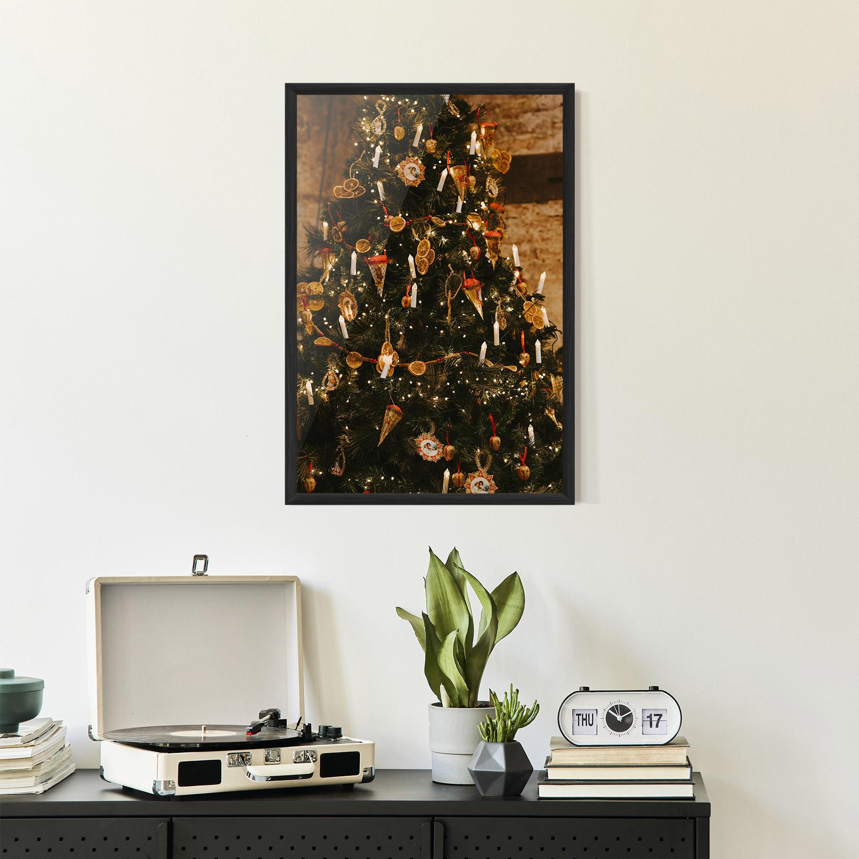 Gerahmte Poster Orange Christmas Decor mockup 2