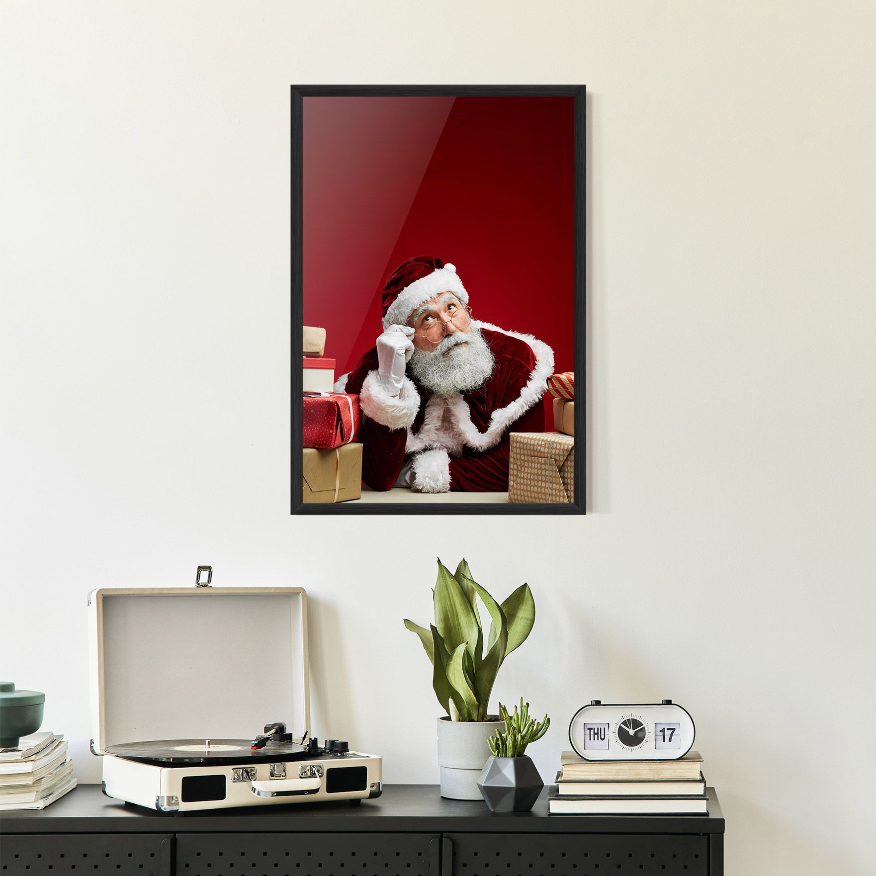 Pensive Santa mockup 2