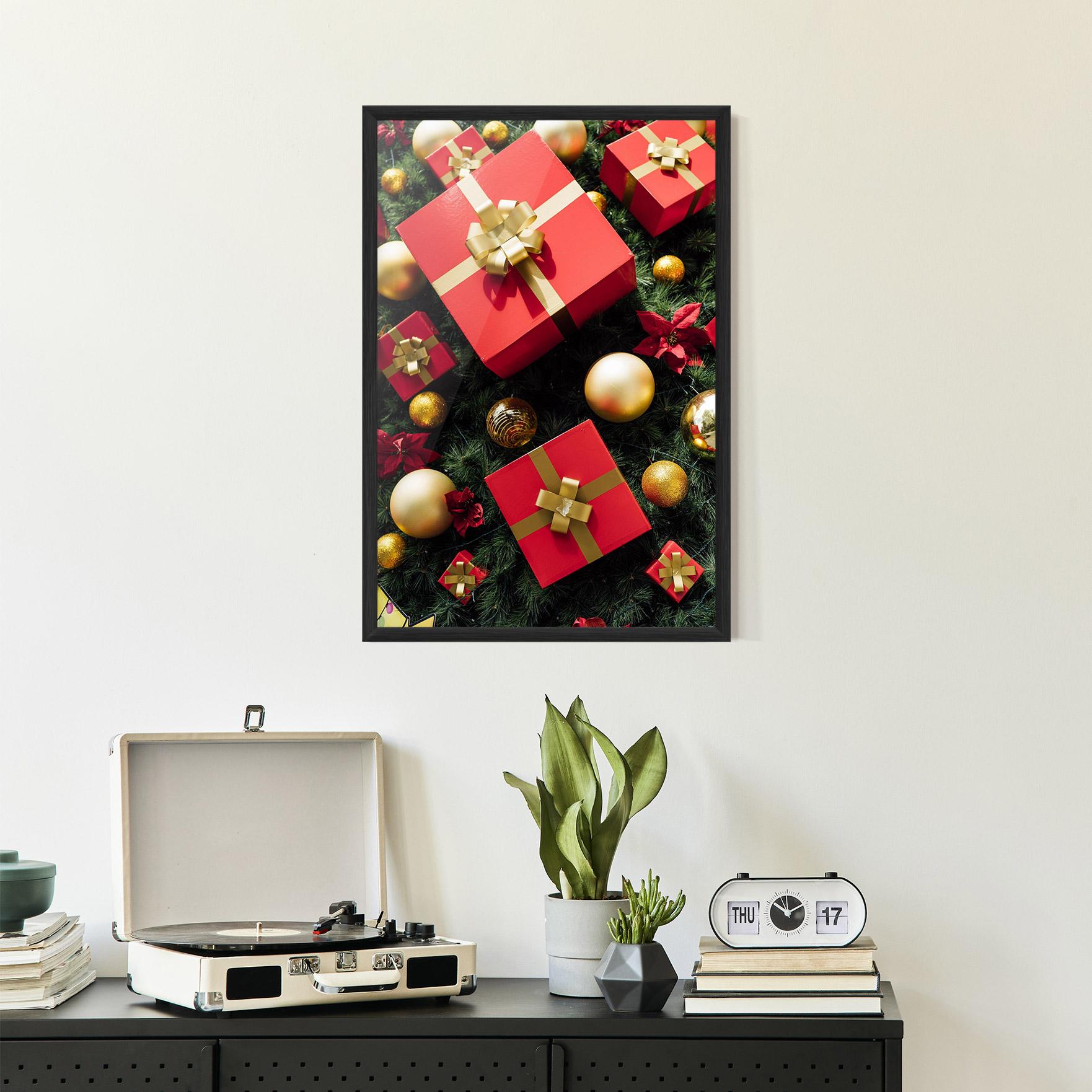 Gerahmte Poster Pretty Red Gifts mockup 2