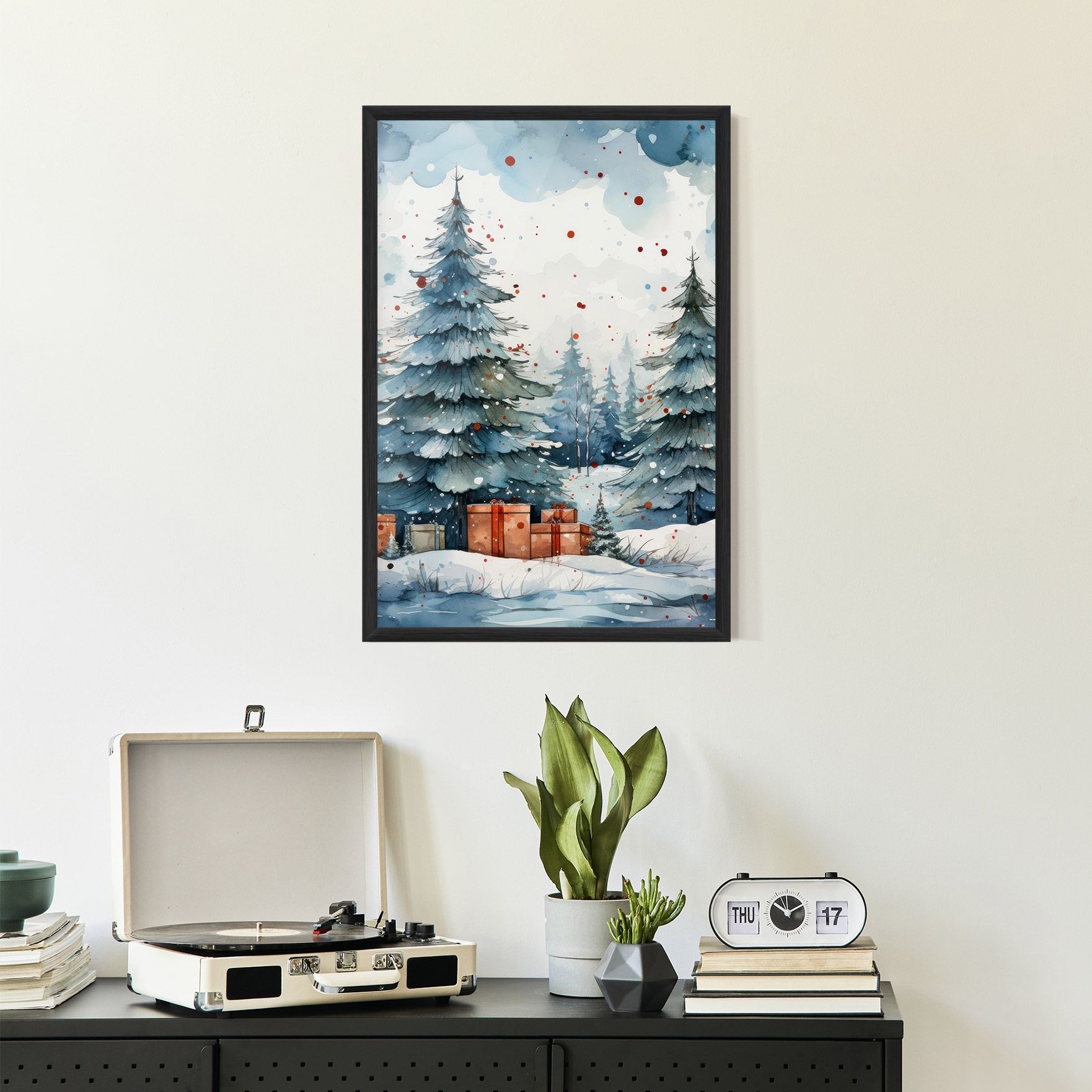 Watercolor Christmas mockup 2