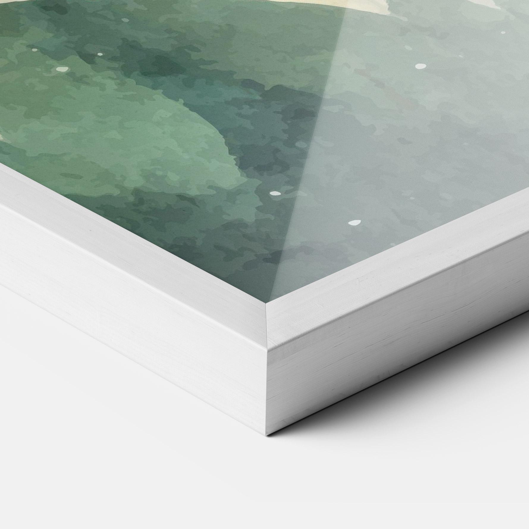 Gerahmte Poster Christmas Landscape mockup 3