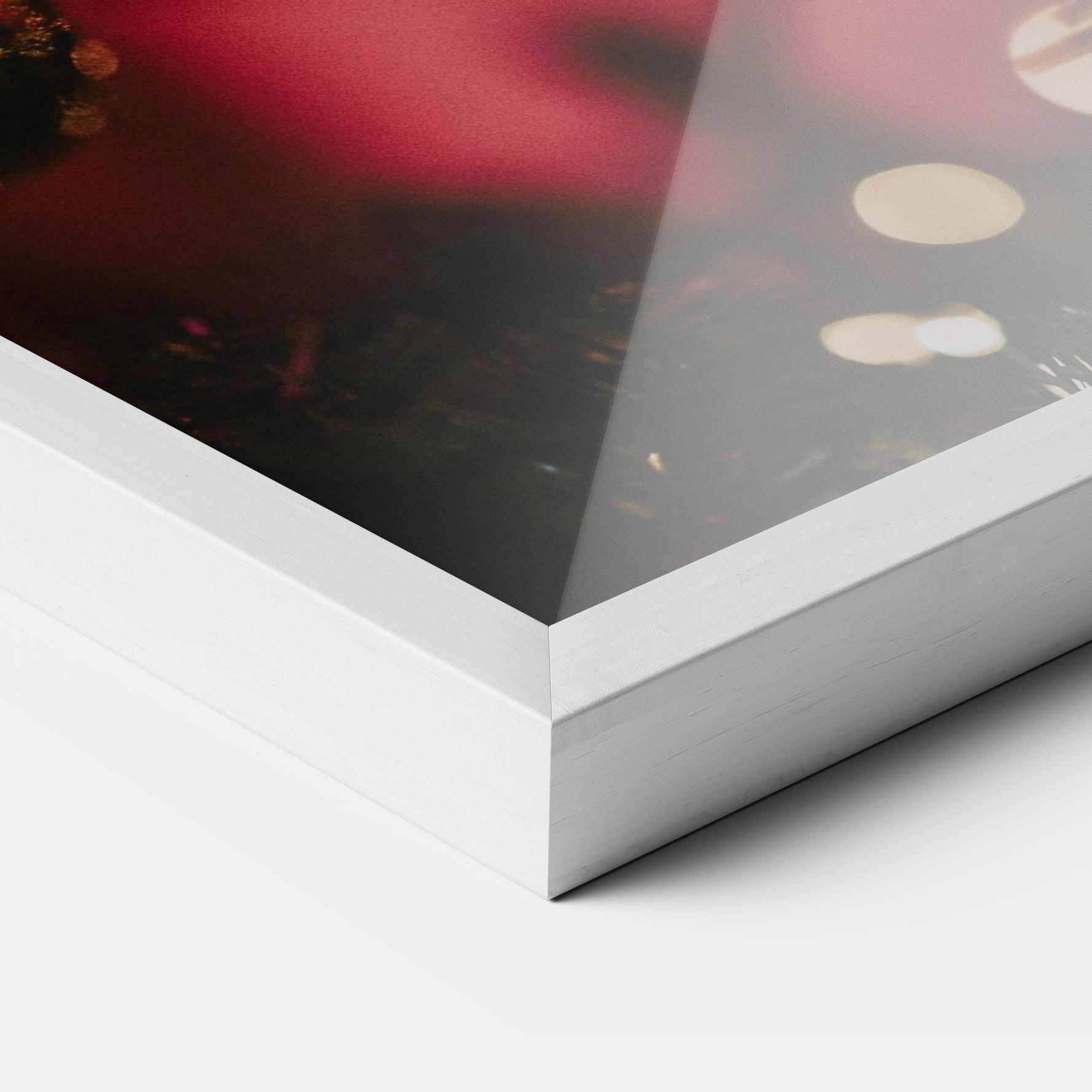 Gerahmte Poster Dark Pink Christmas Balls mockup 3