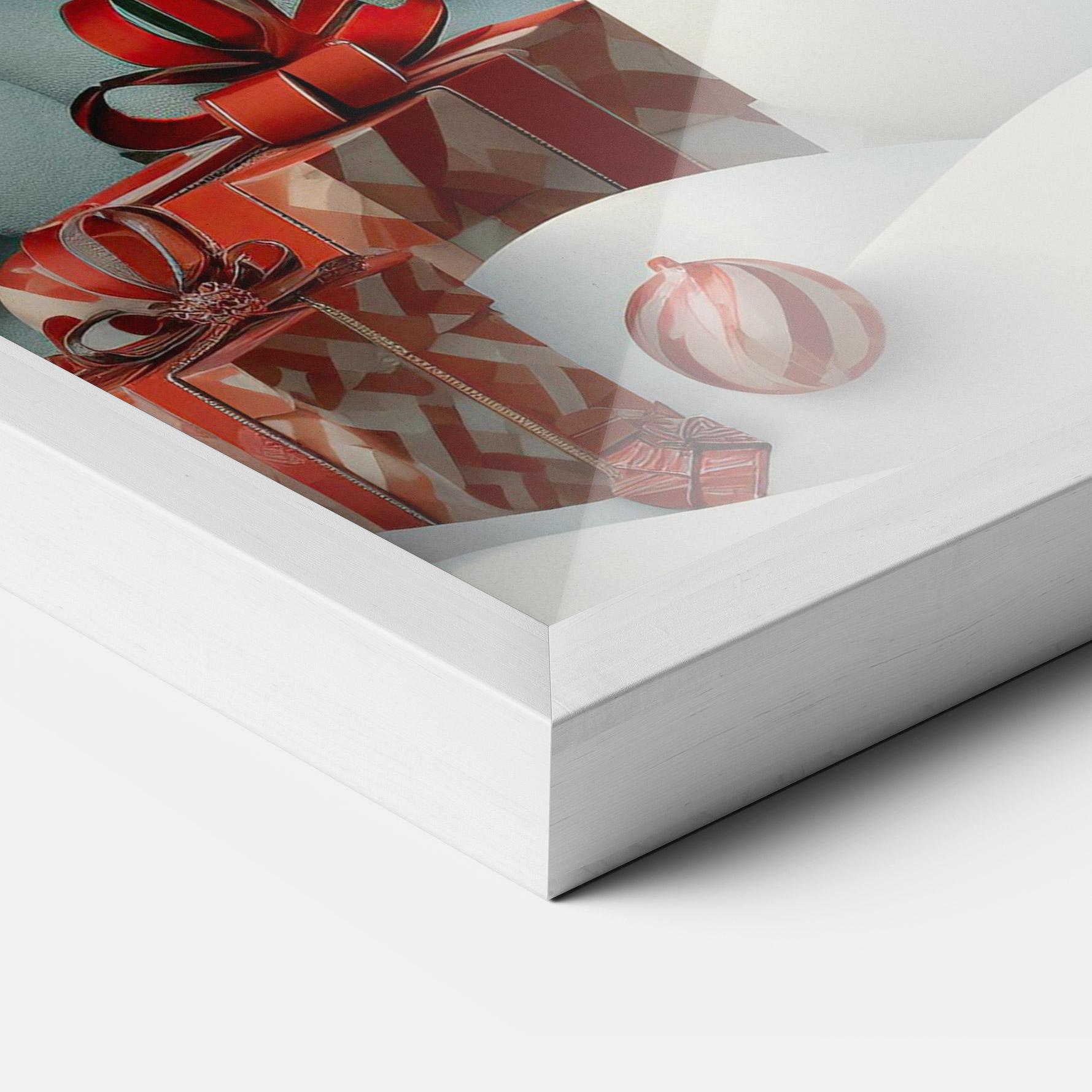 Gerahmte Poster Snowman mockup 3