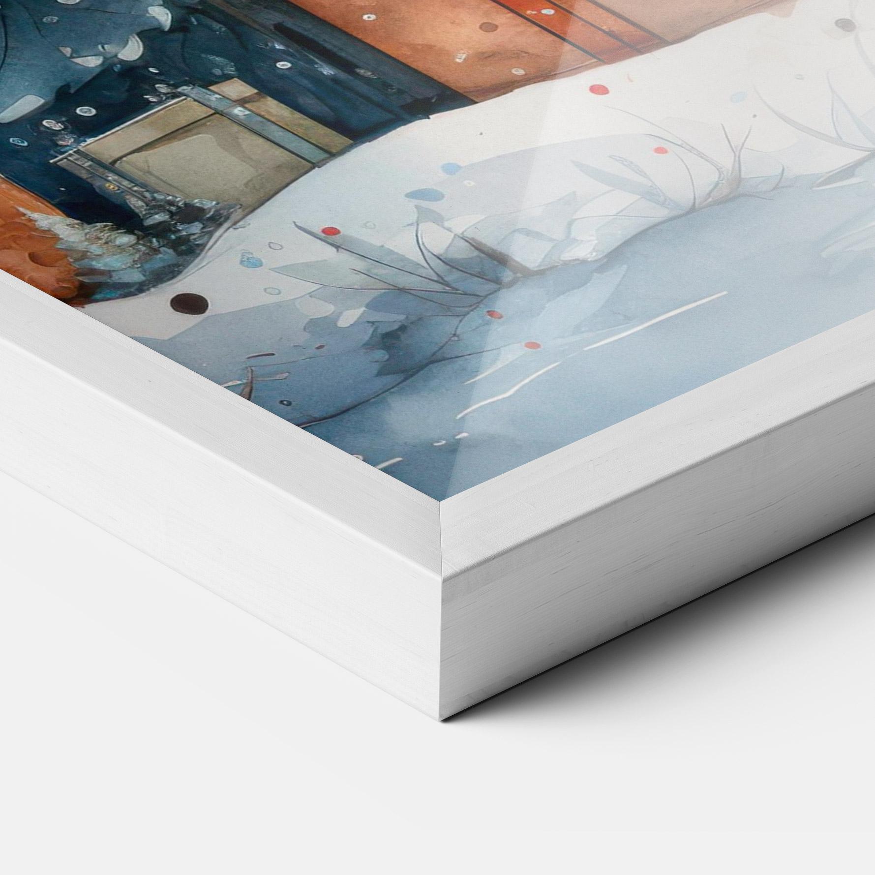 Gerahmte Poster Watercolor Christmas mockup 3