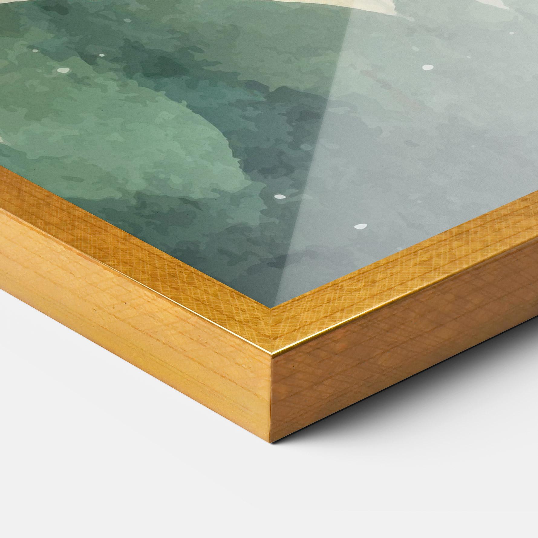 Gerahmte Poster Christmas Landscape mockup 3