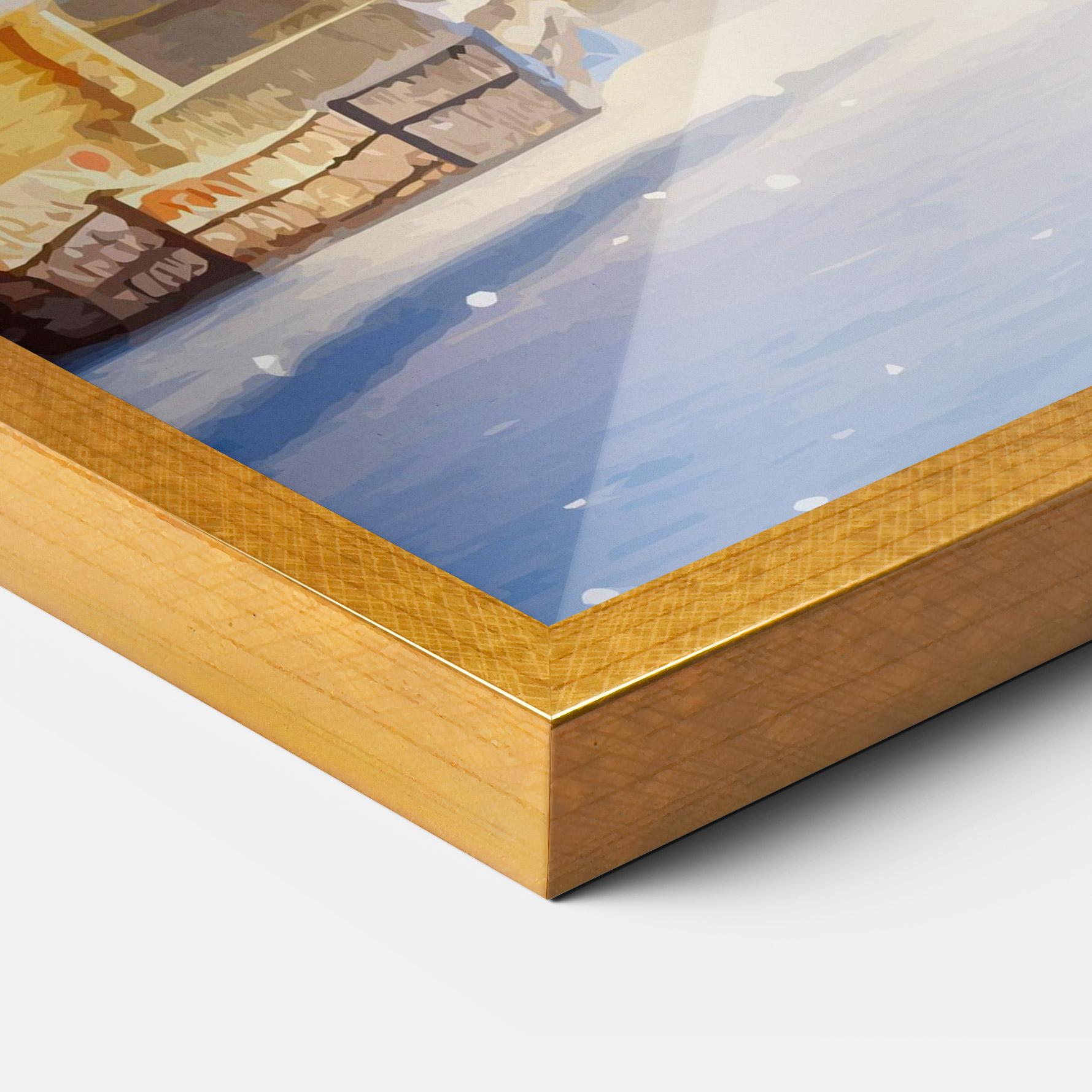 Gerahmte Poster Fairy Tale Christmas House mockup 3