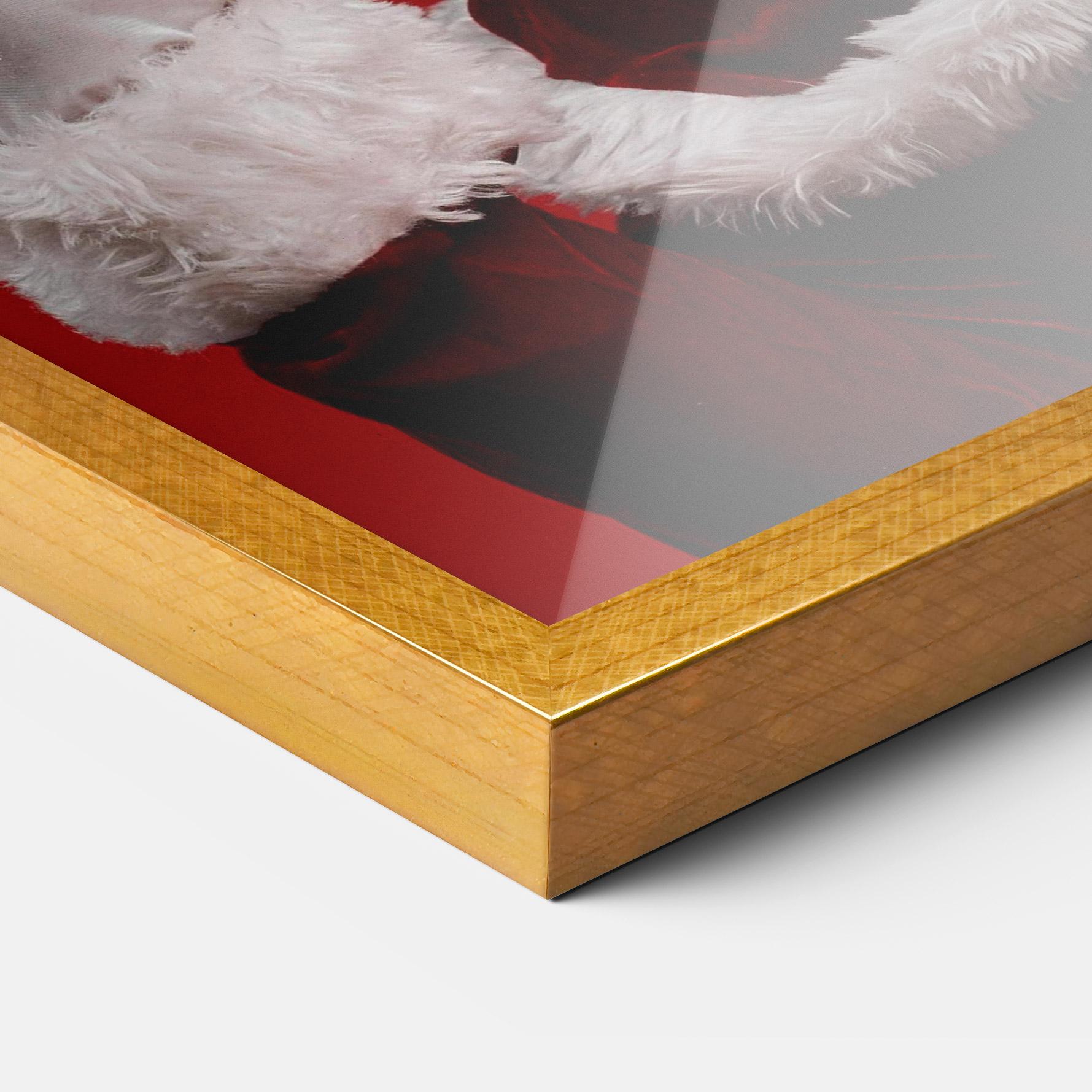 Gerahmte Poster Santa Approves mockup 3