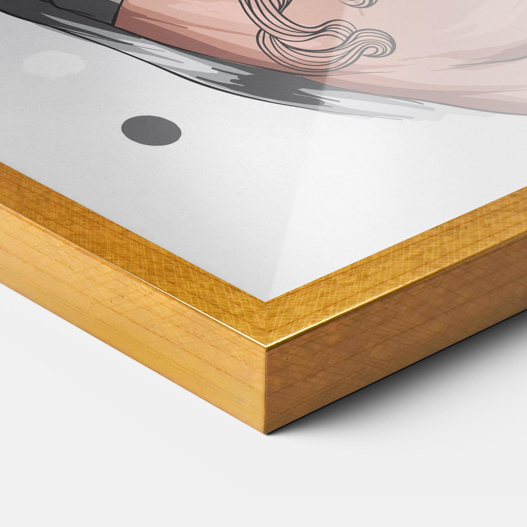 Gerahmte Poster Tattoo Santa mockup 3