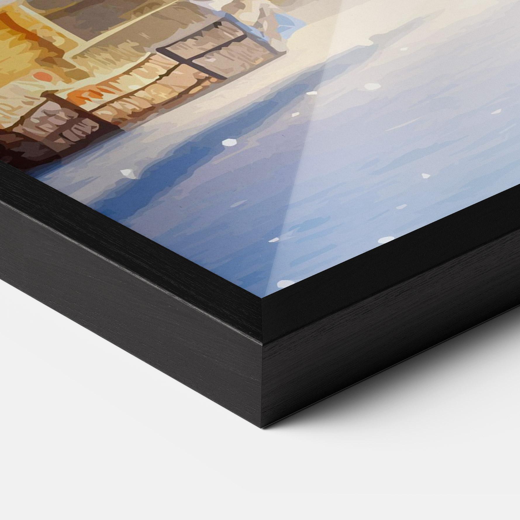 Gerahmte Poster Fairy Tale Christmas House mockup 3