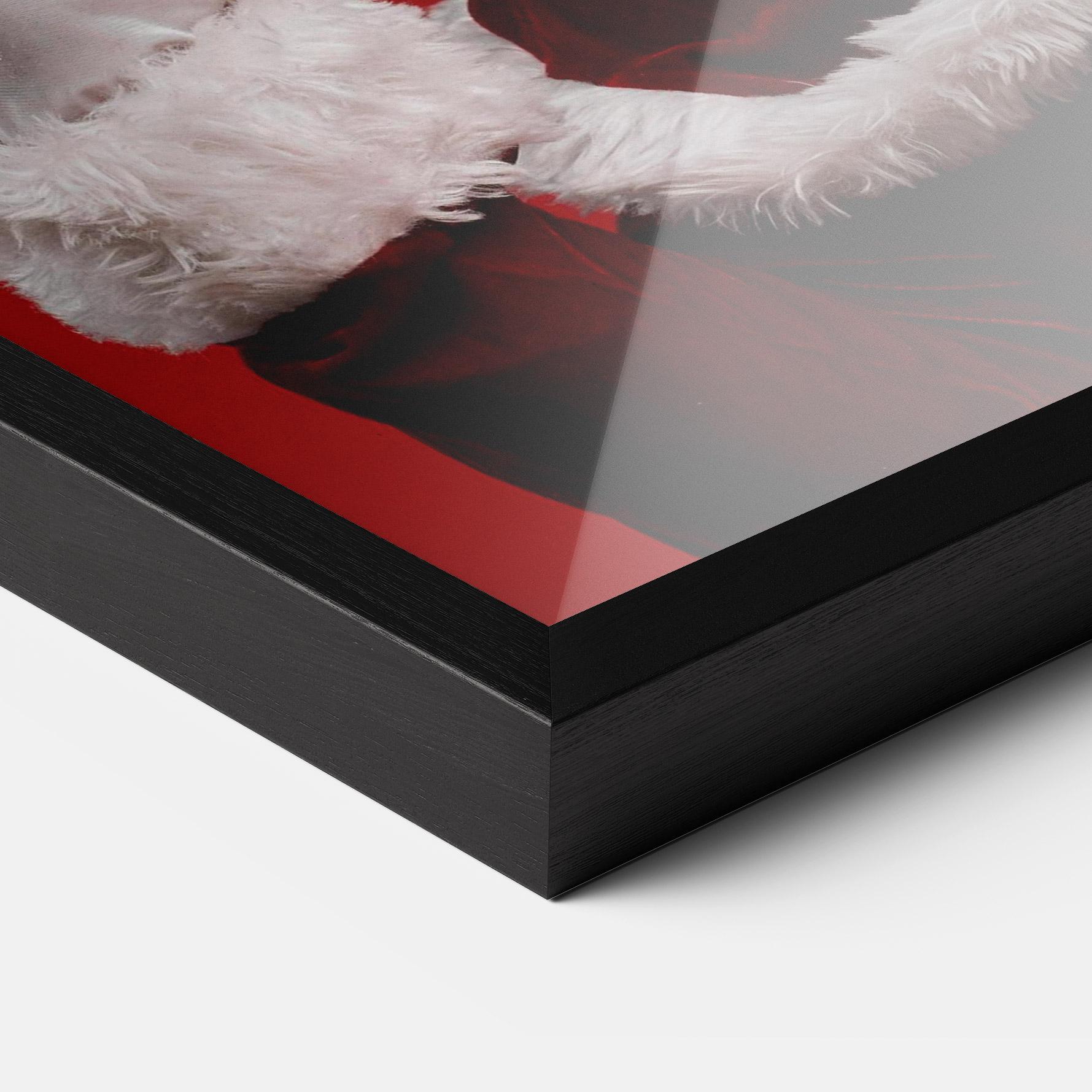 Gerahmte Poster Santa Approves mockup 3