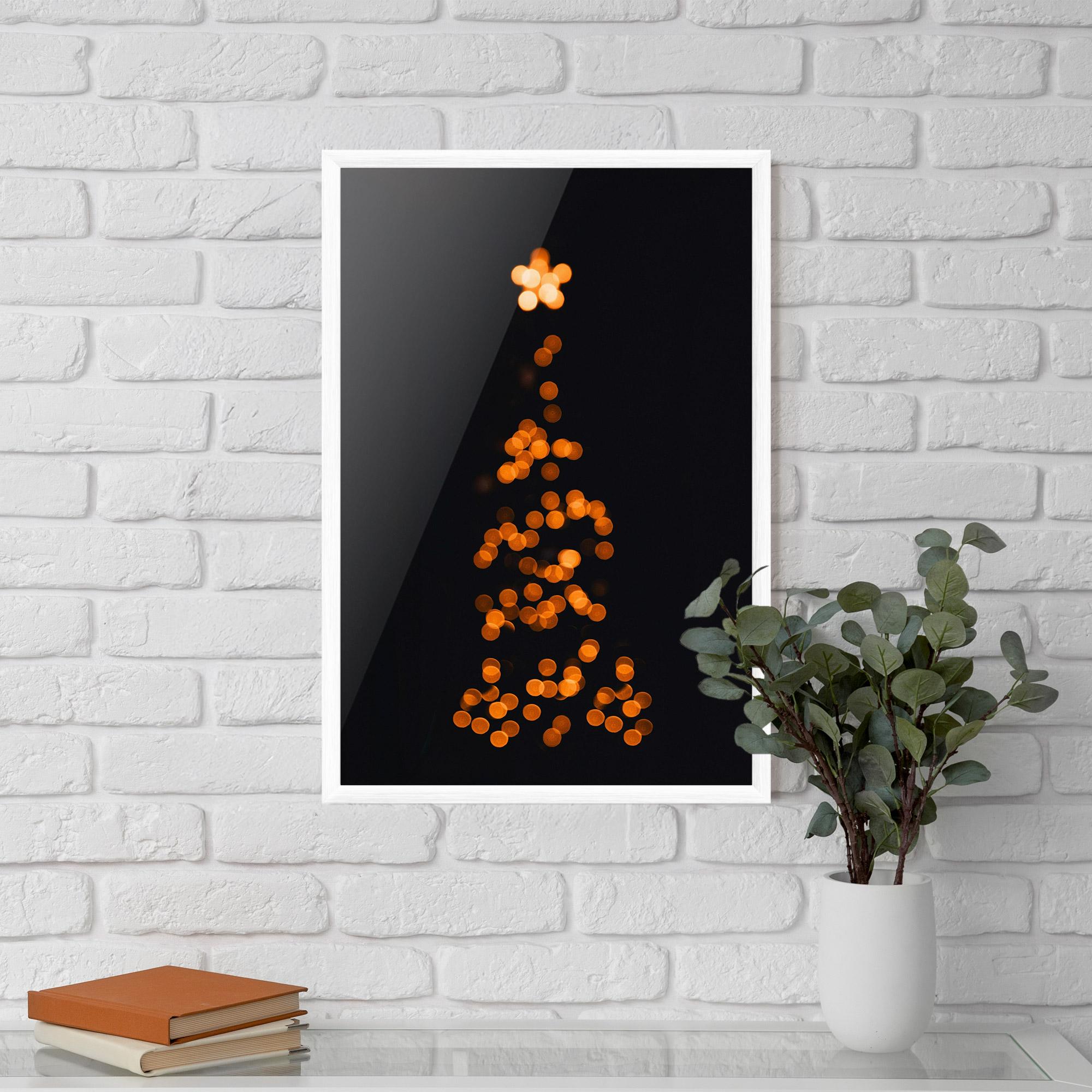 Gerahmte Poster Christmas Lights mockup 5