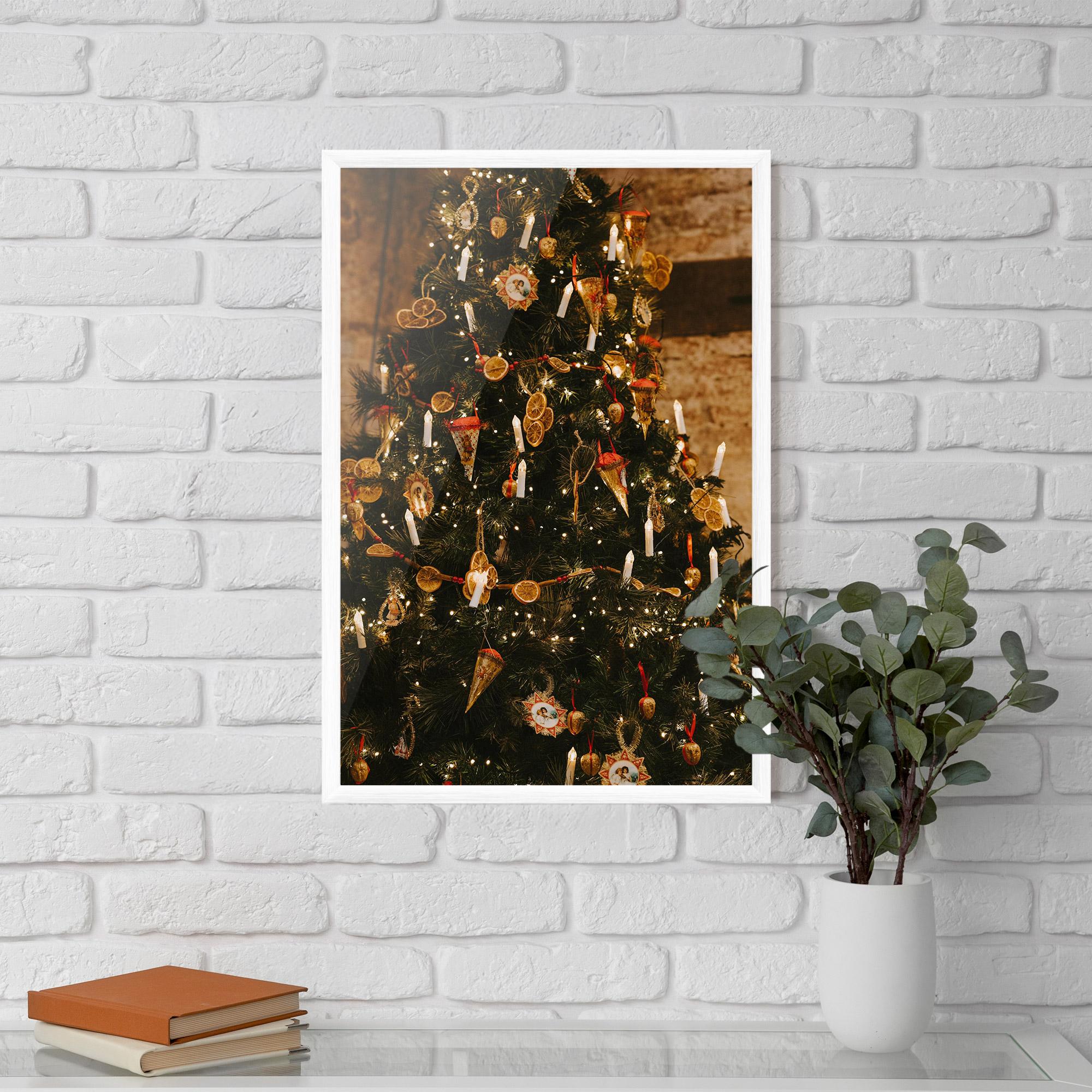 Gerahmte Poster Orange Christmas Decor mockup 5