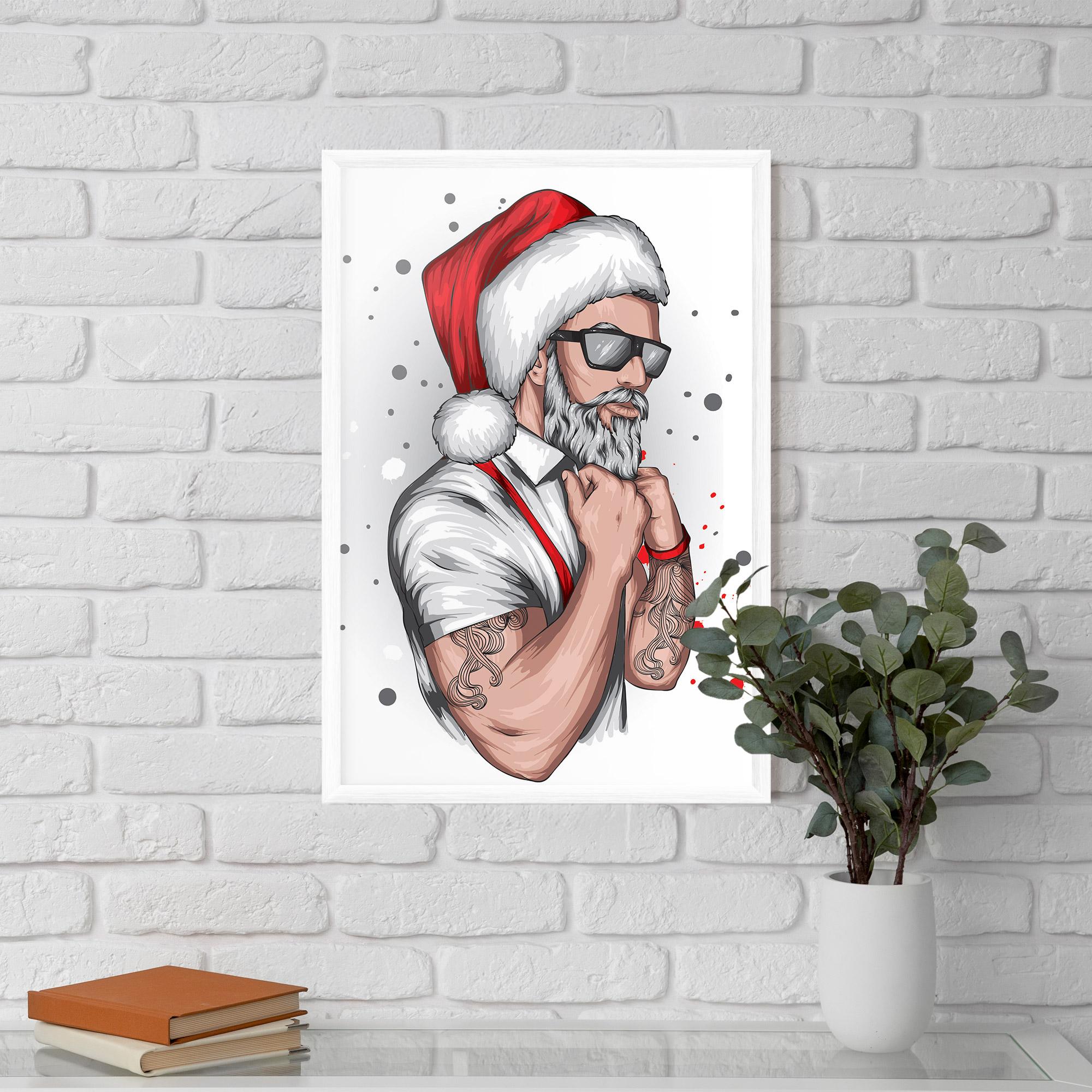 Gerahmte Poster Tattoo Santa mockup 5