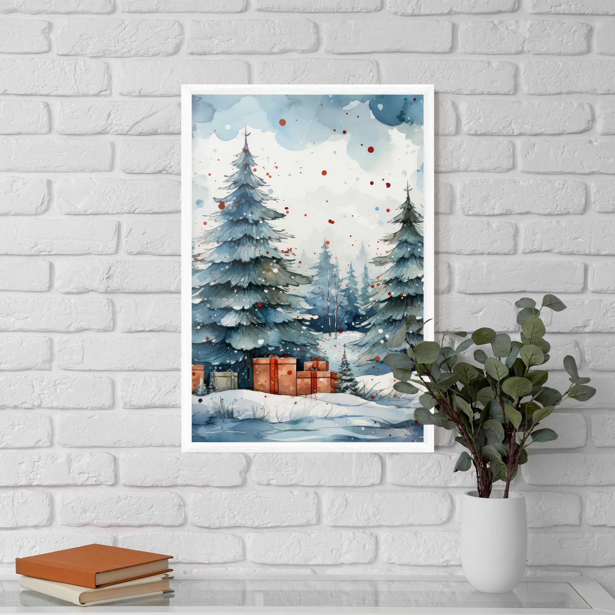 Watercolor Christmas mockup 5