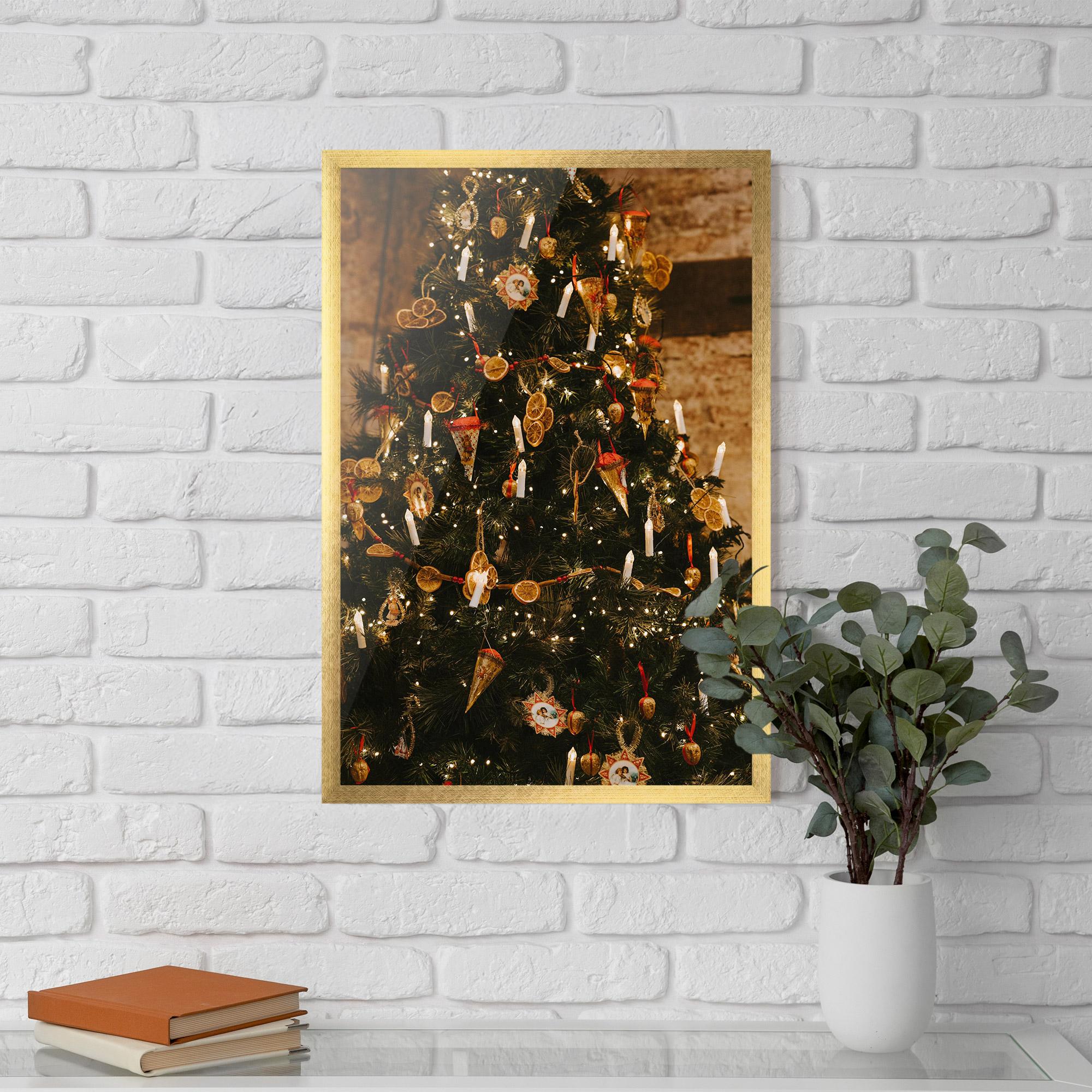 Gerahmte Poster Orange Christmas Decor mockup 5