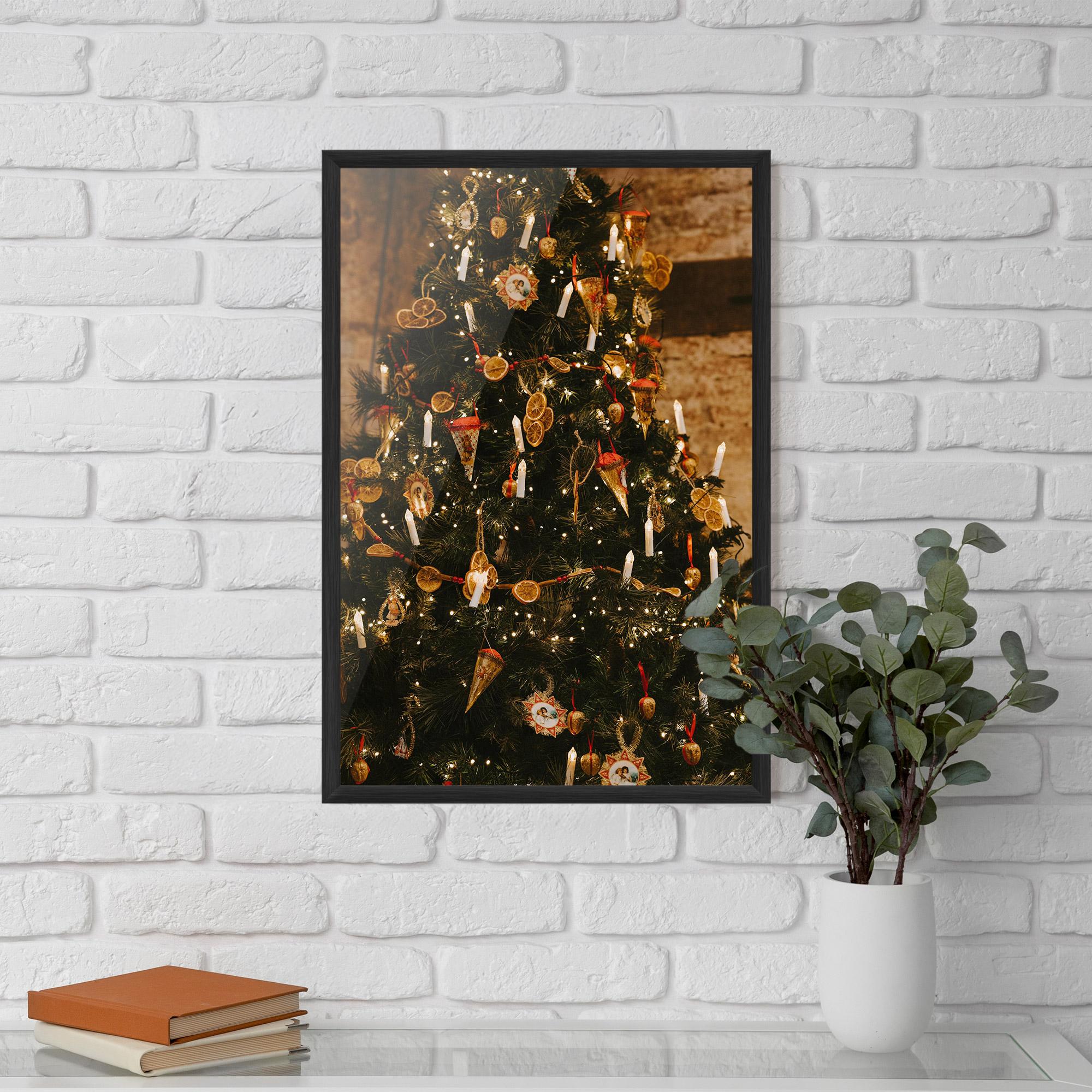 Gerahmte Poster Orange Christmas Decor mockup 5