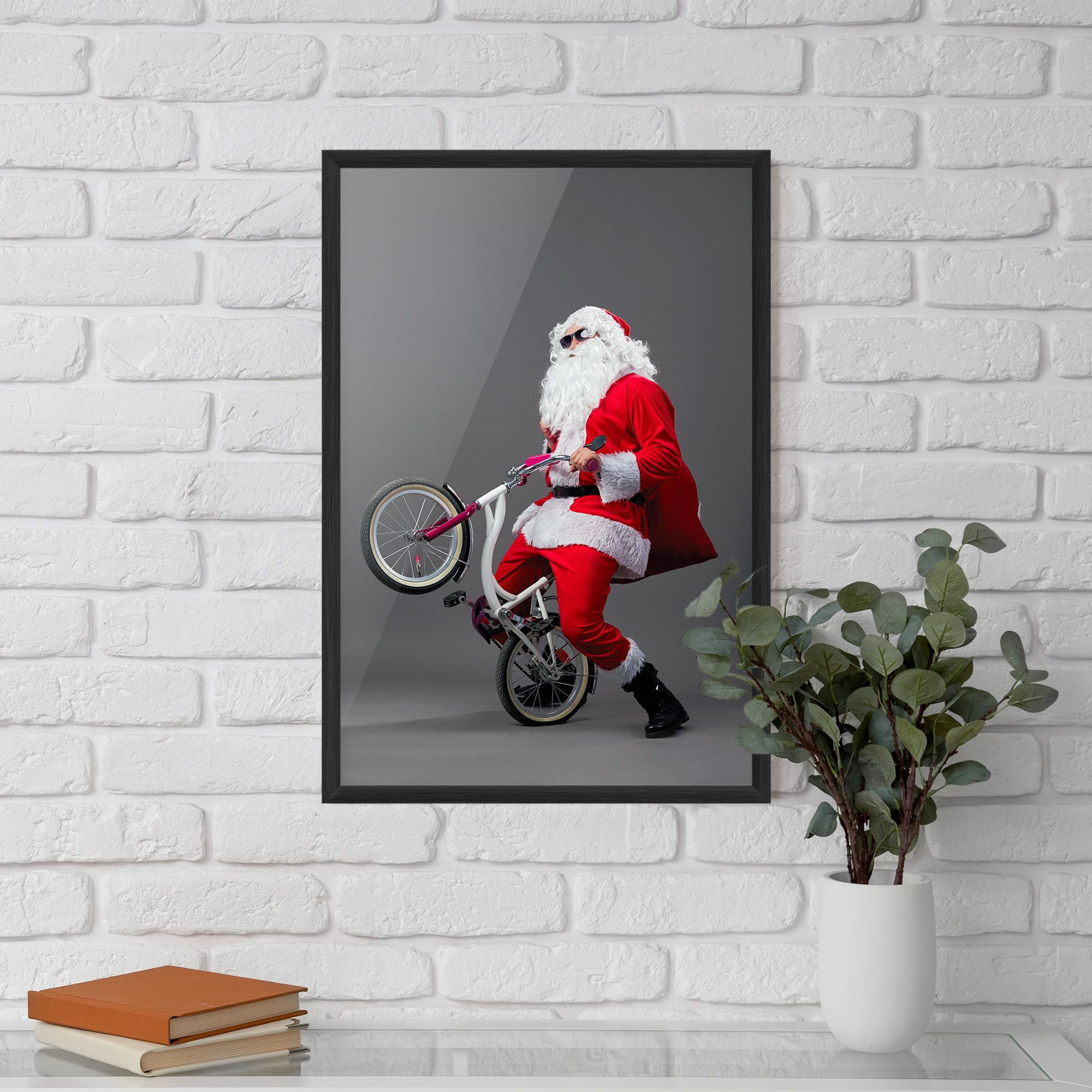 Santa Rides Bicycle mockup 5