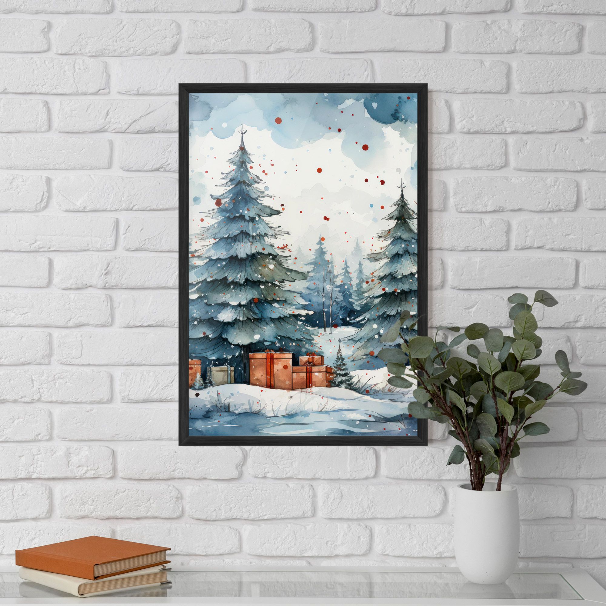 Watercolor Christmas mockup 5