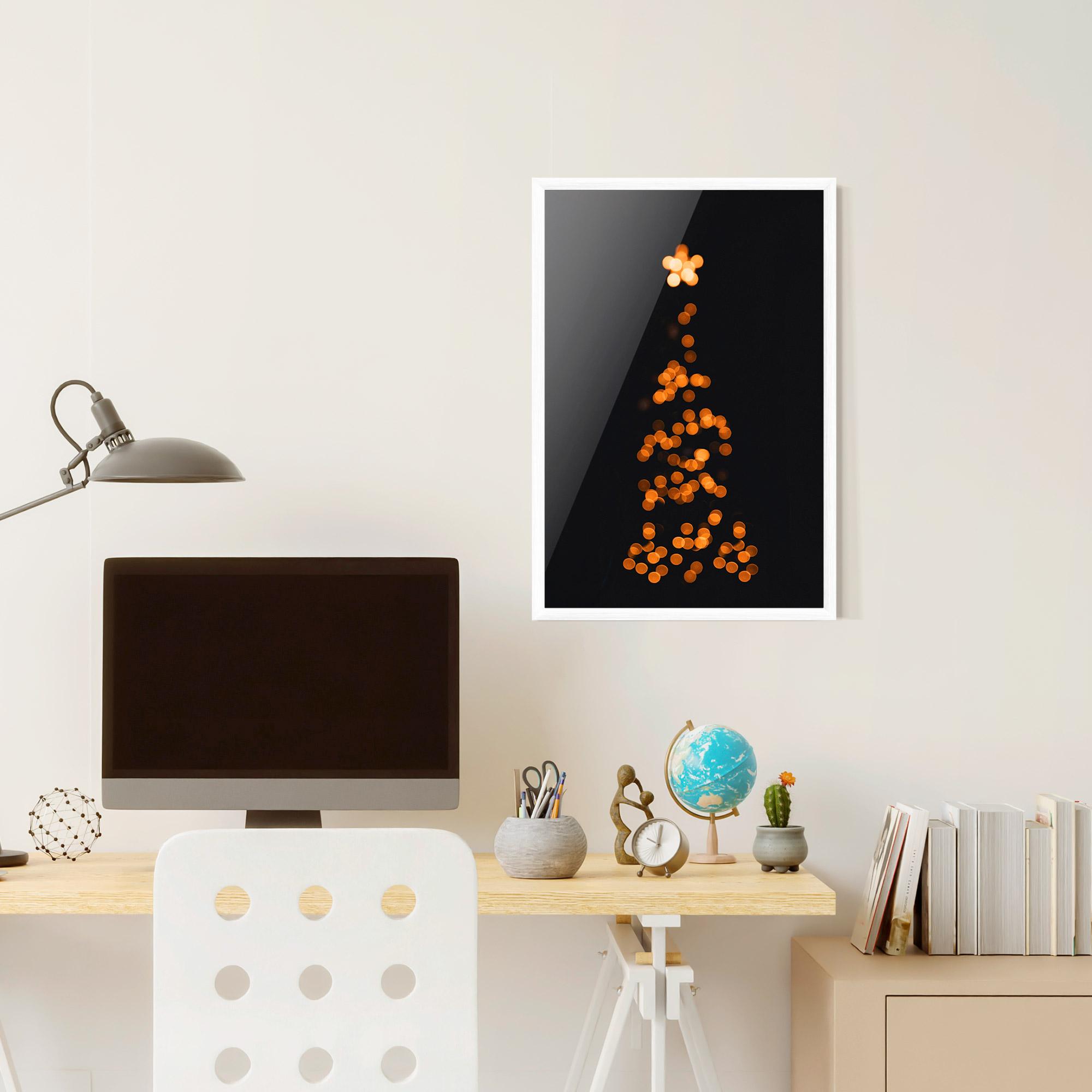 Gerahmte Poster Christmas Lights mockup 6