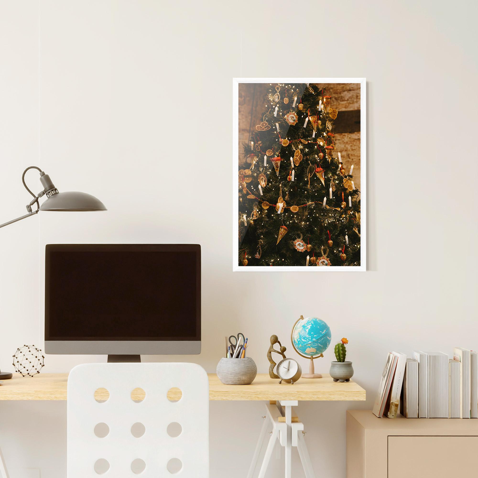 Gerahmte Poster Orange Christmas Decor mockup 6