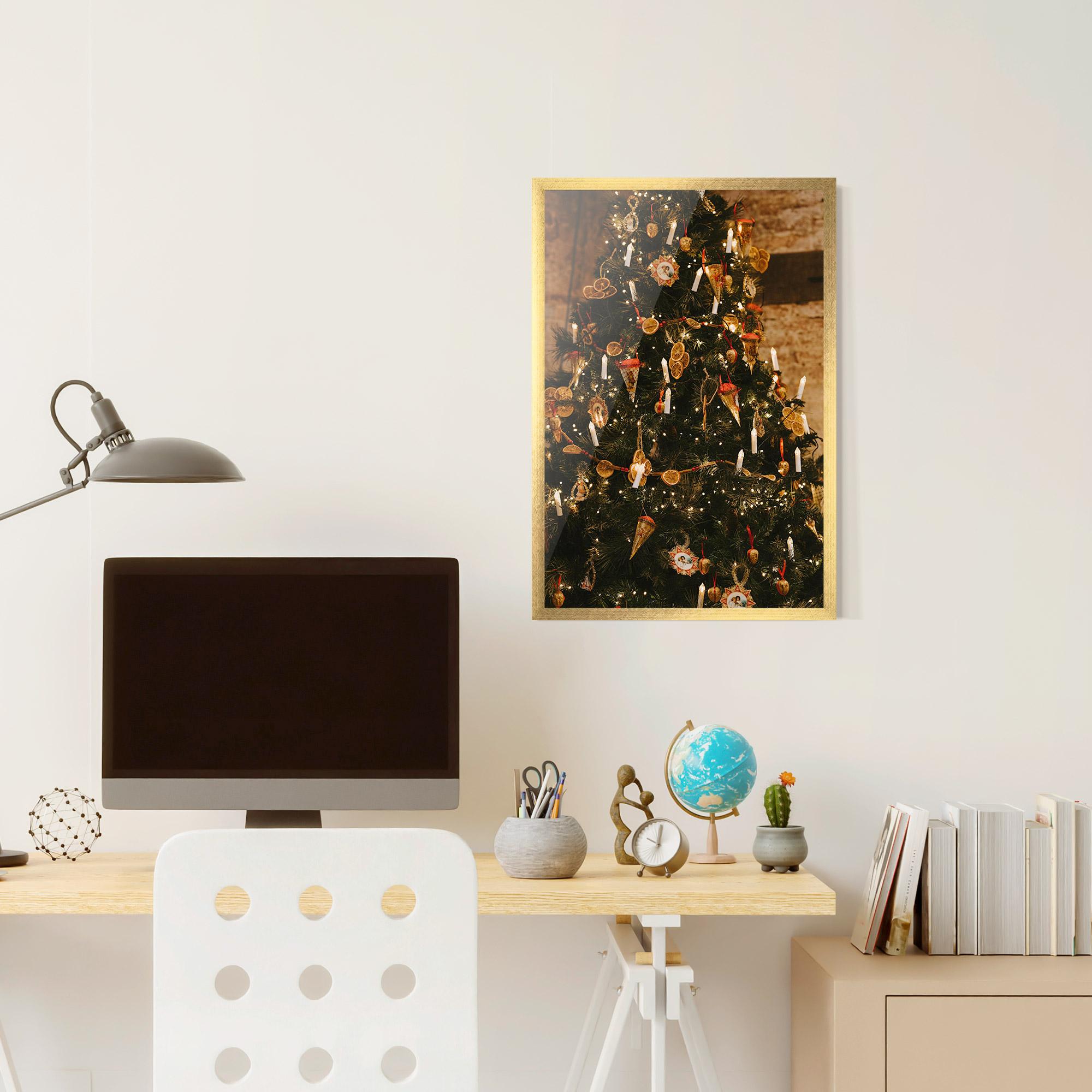 Gerahmte Poster Orange Christmas Decor mockup 6