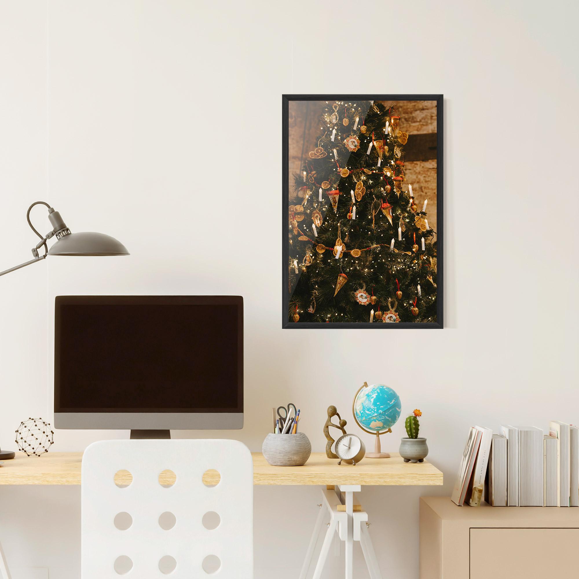 Gerahmte Poster Orange Christmas Decor mockup 6