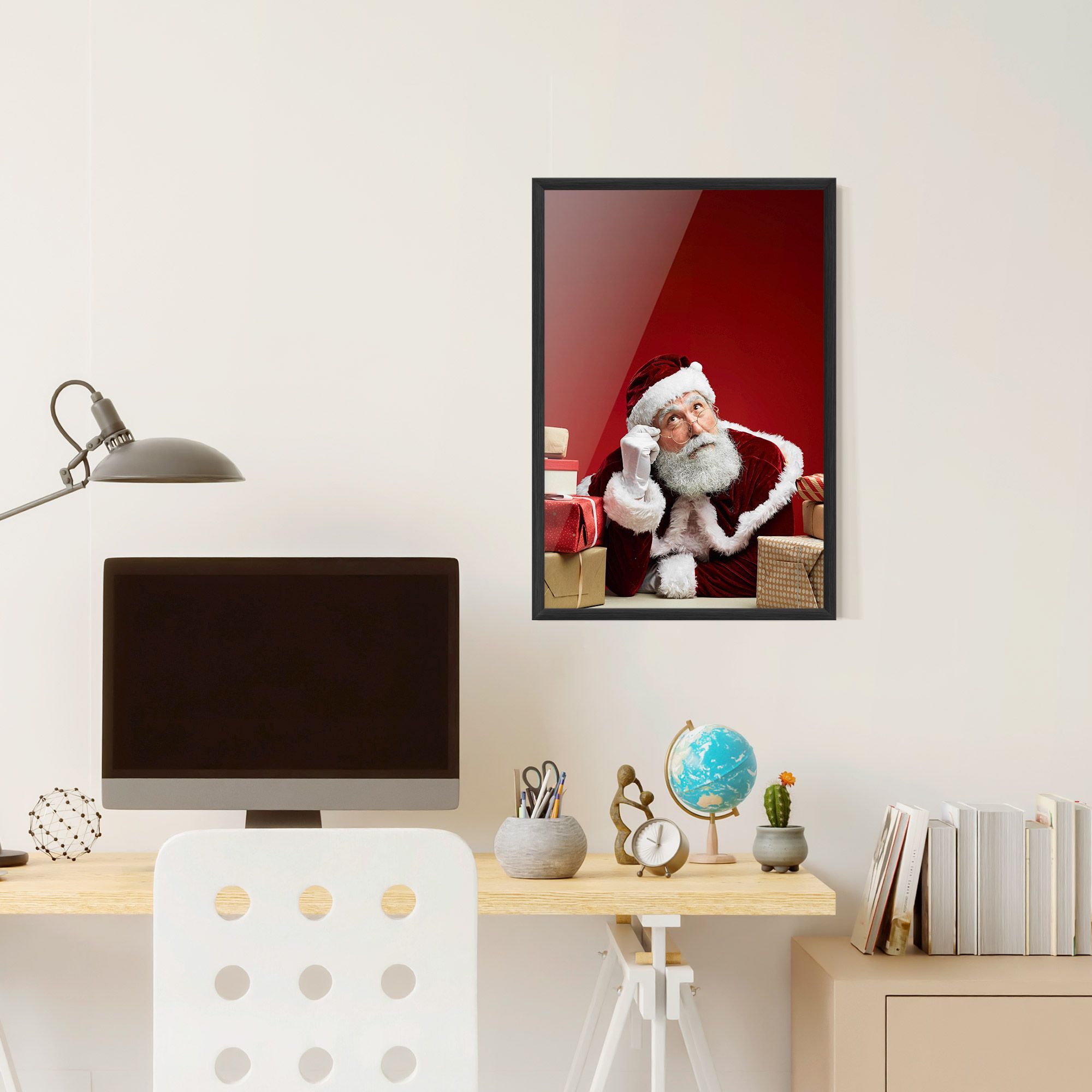 Pensive Santa mockup 6