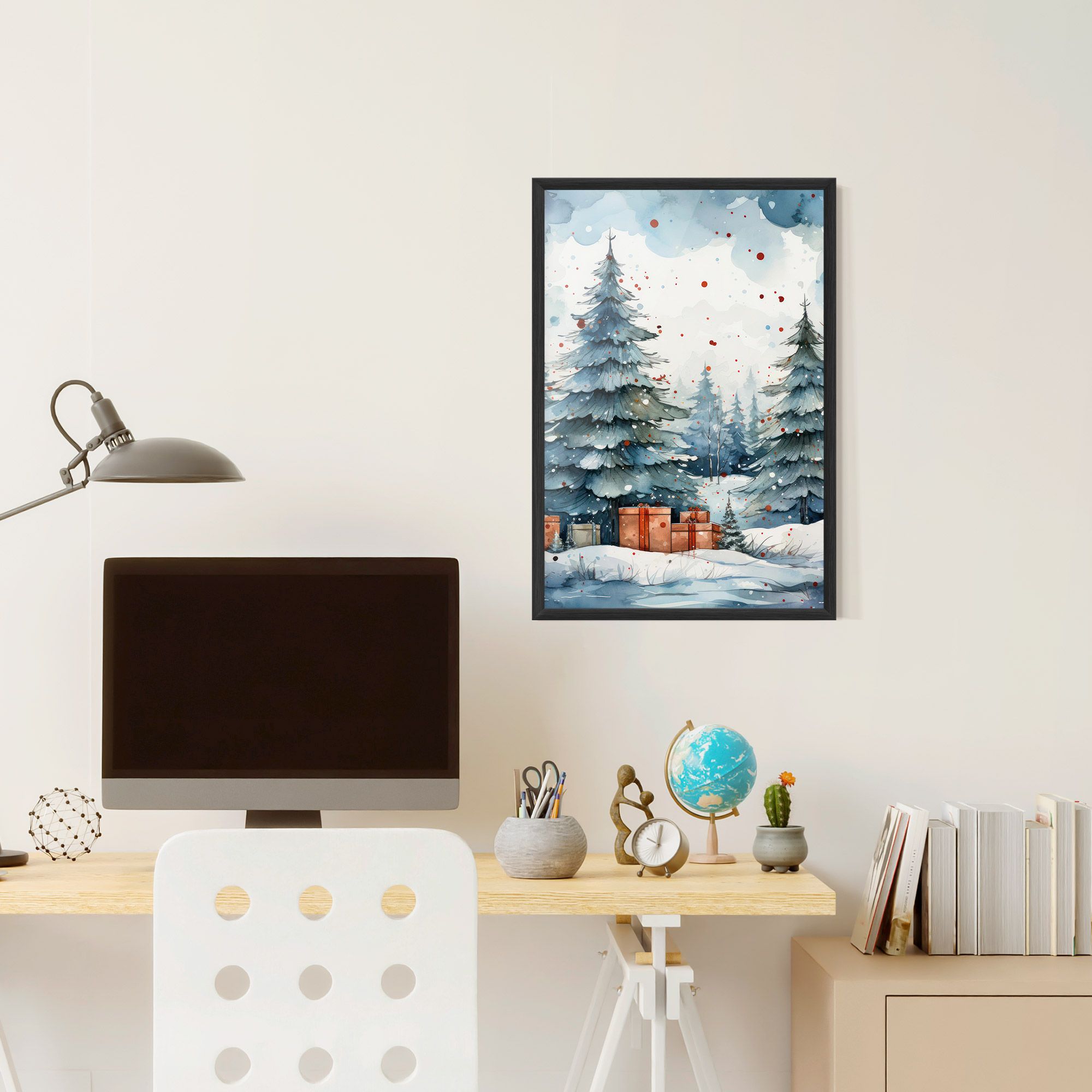 Watercolor Christmas mockup 6