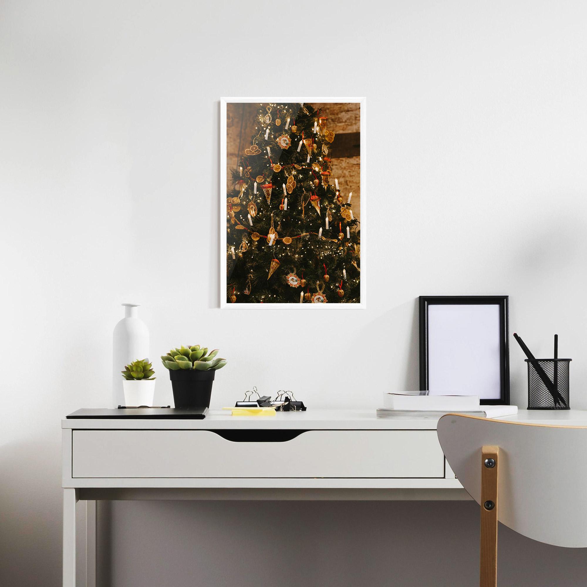 Gerahmte Poster Orange Christmas Decor mockup 7